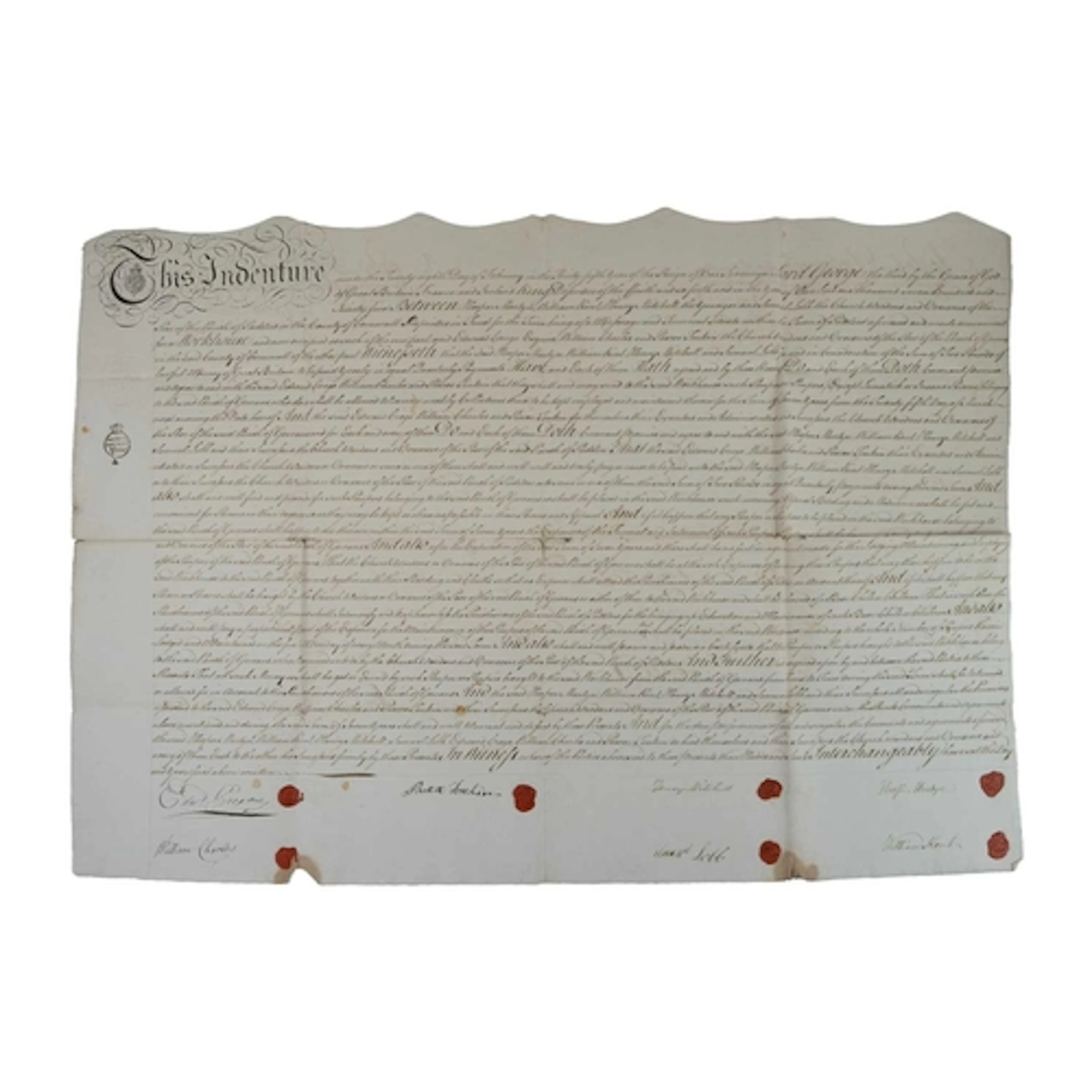 (Cornwall – Poor Law) Indenture Manuscript agreement between...