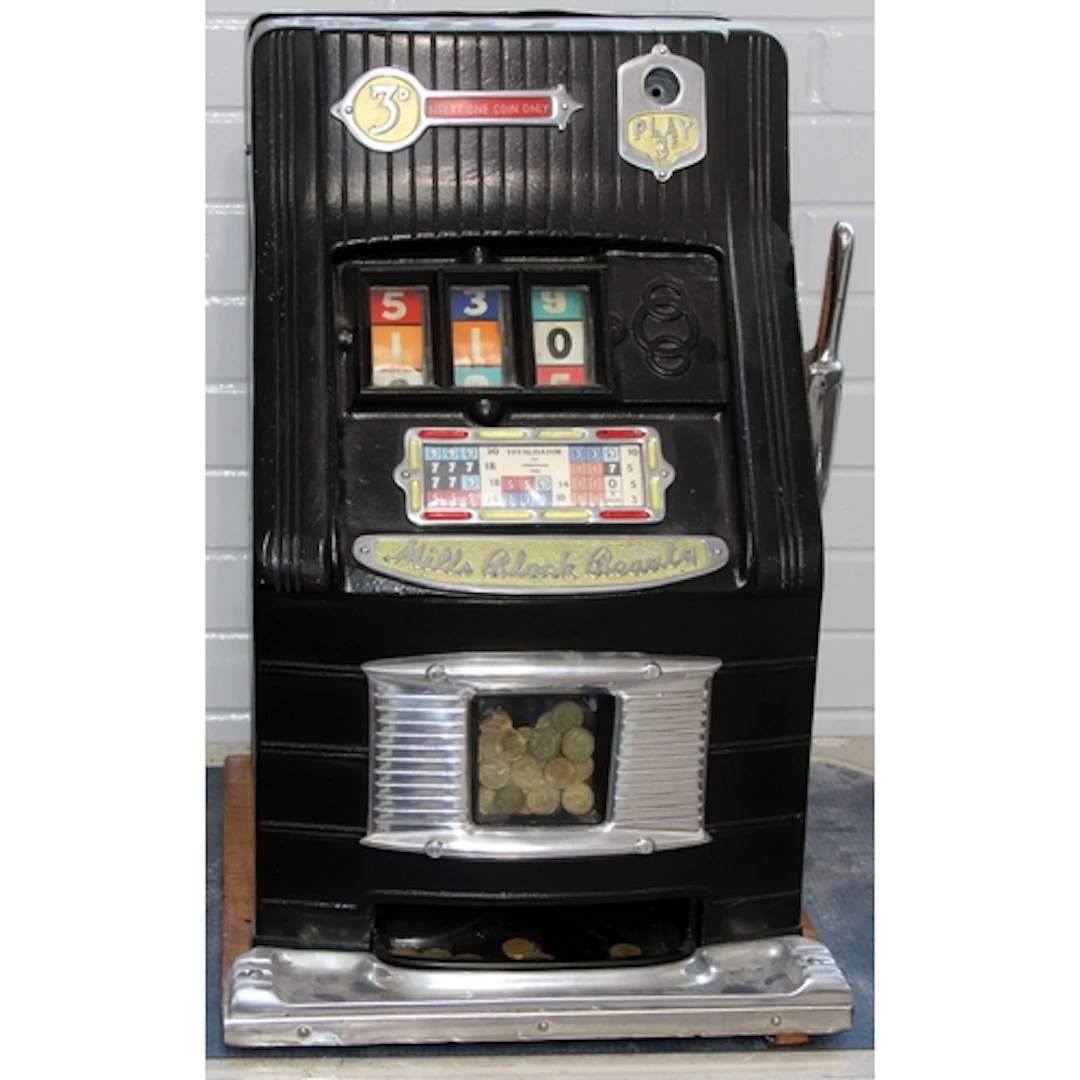 1950's Mills Black Beauty mechanical one armed bandit by Tom...
