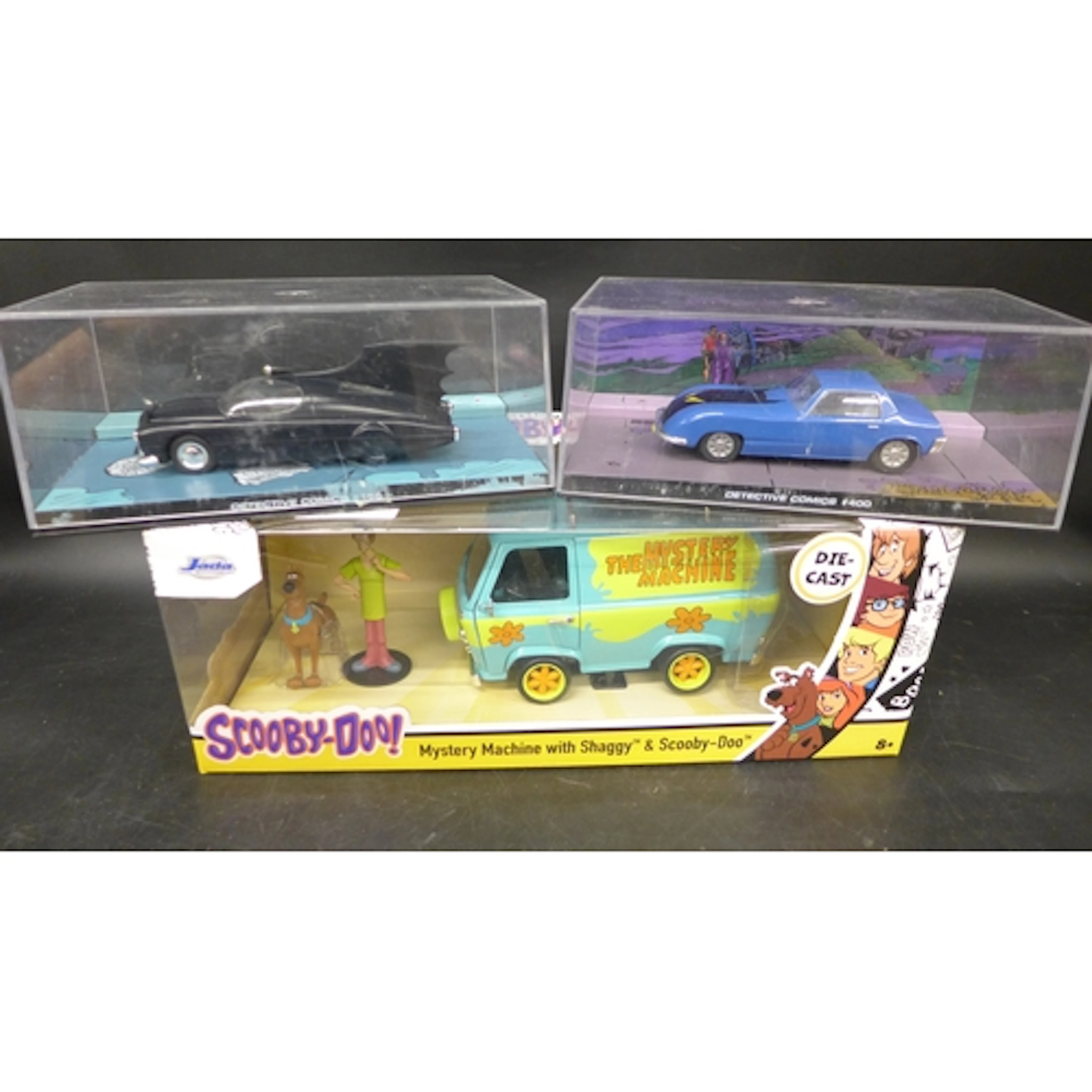 Three boxed Jada toys, Scooby-Doo Mystery Machine with Shagg...