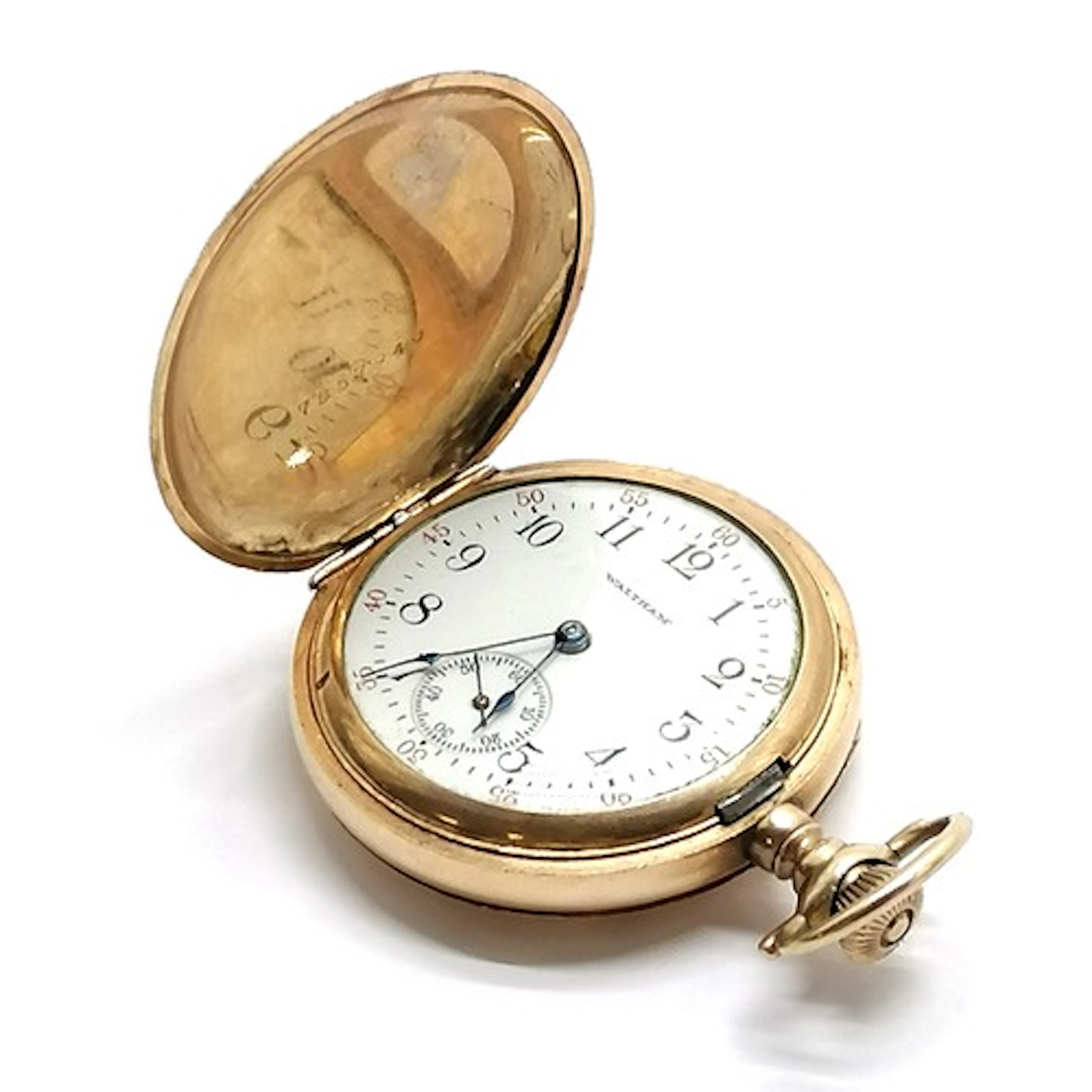 Antique Waltham full hunter fob watch in keystone watch 34mm...