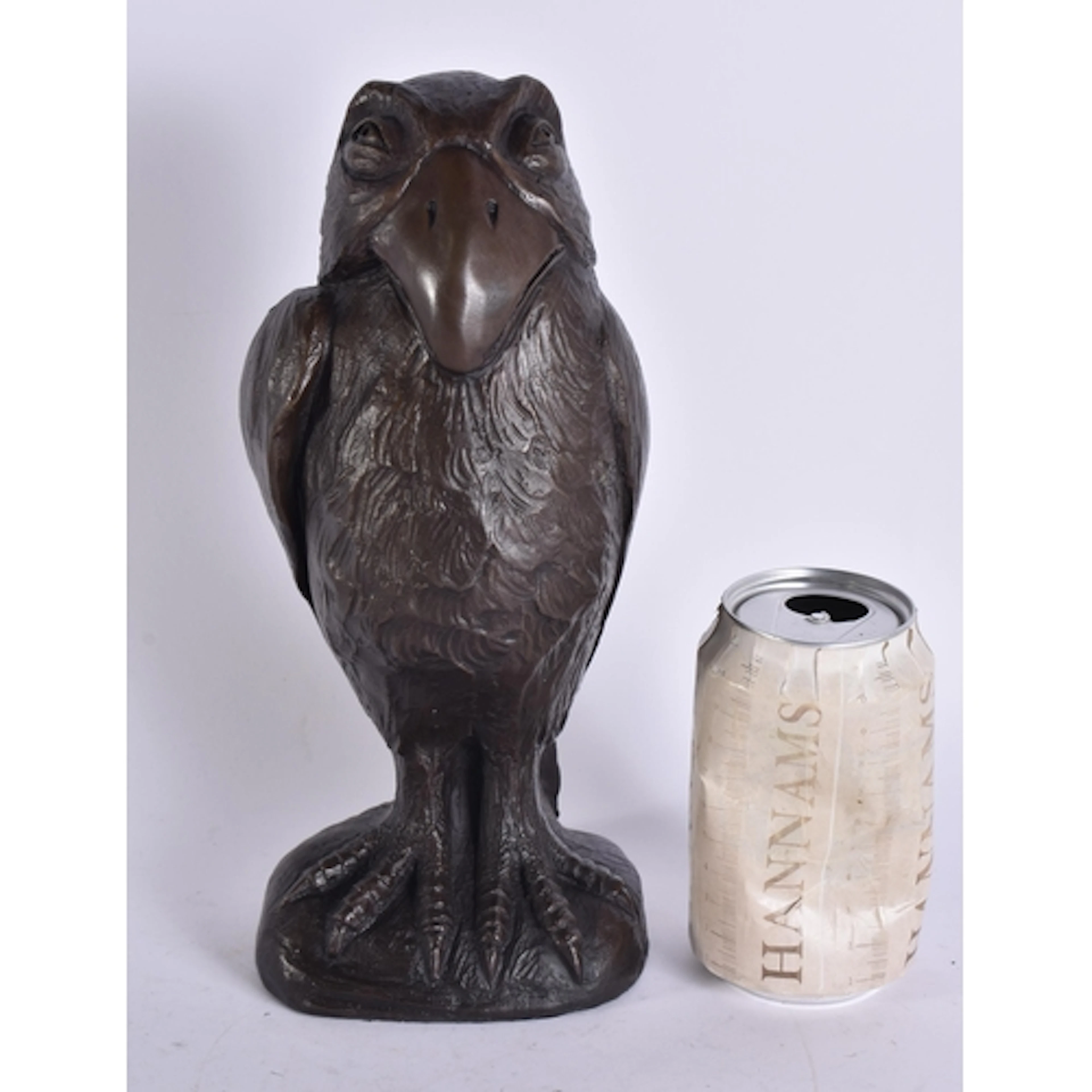 A CONTINENTAL BRONZE WALLY BIRD. 28 cm high.