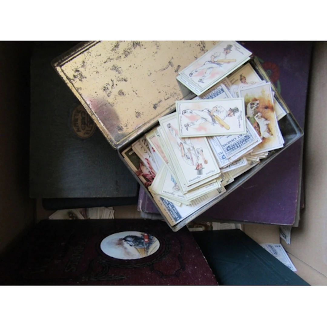 Collection of Various Stamp and Cigarette Card Albums, etc. ...
