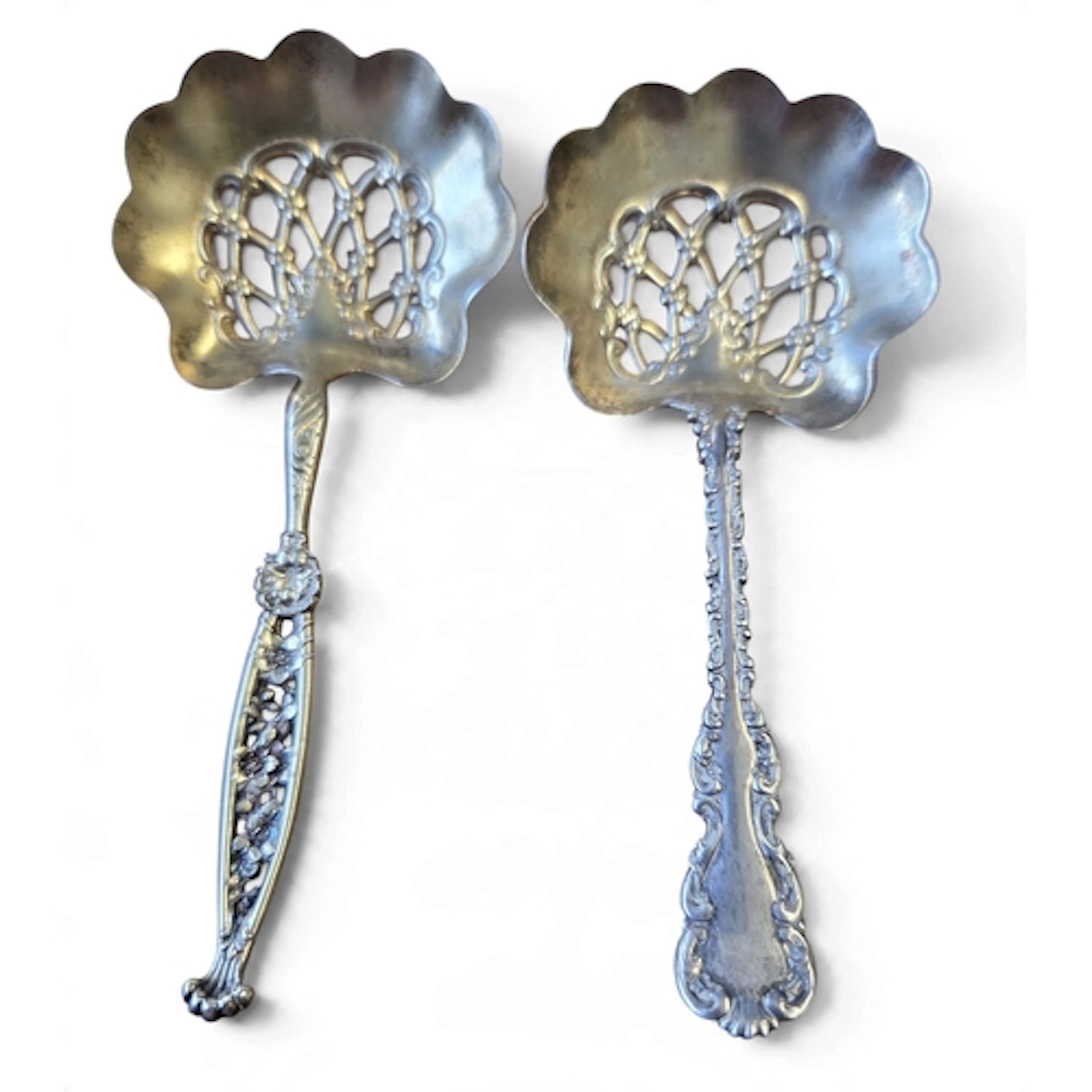 Two American Silver bon bon Spoons late 19th Century - early...