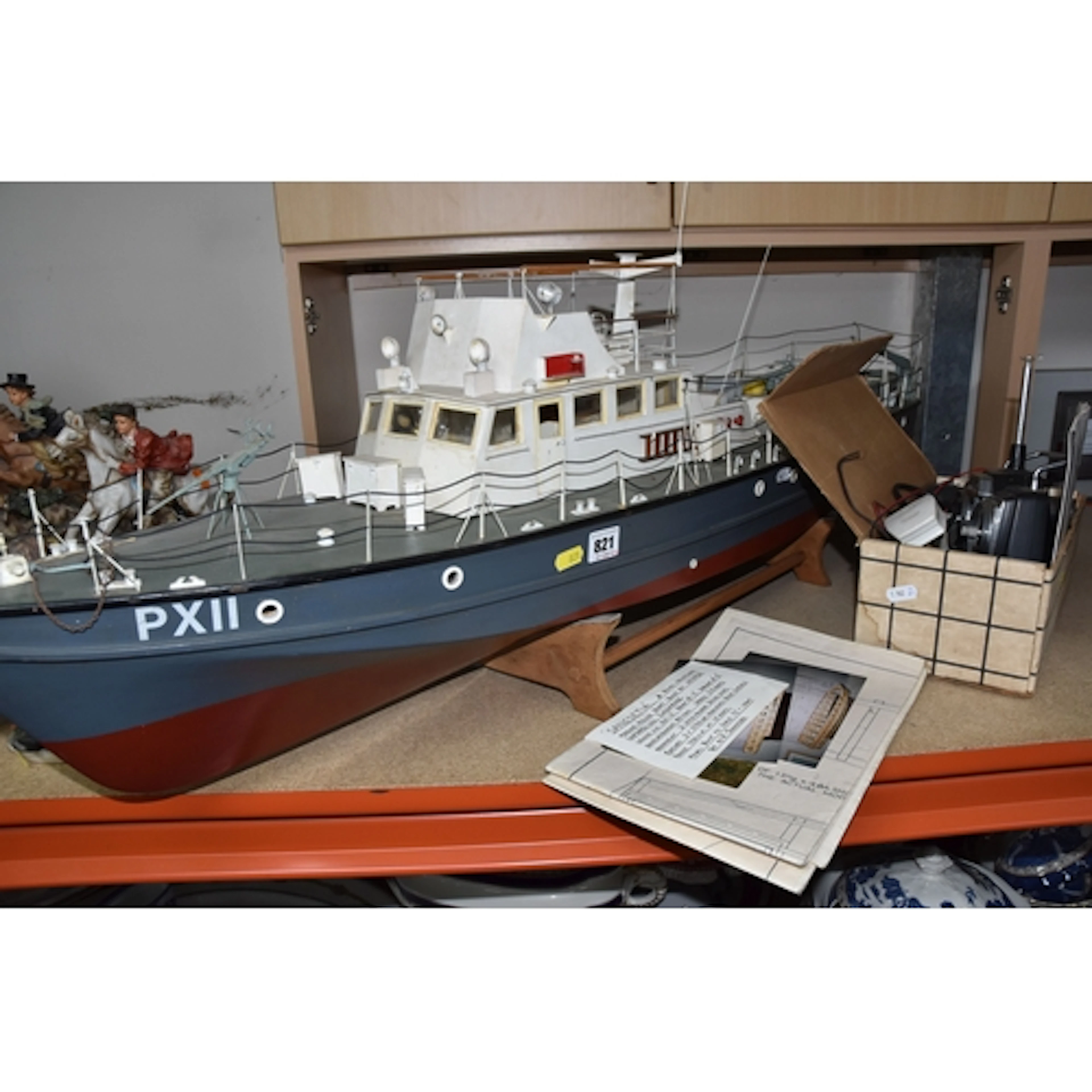 A SCALE MODEL OF A ROYAL MALAYSIAN MARINE POLICE BOAT 'SANGS...