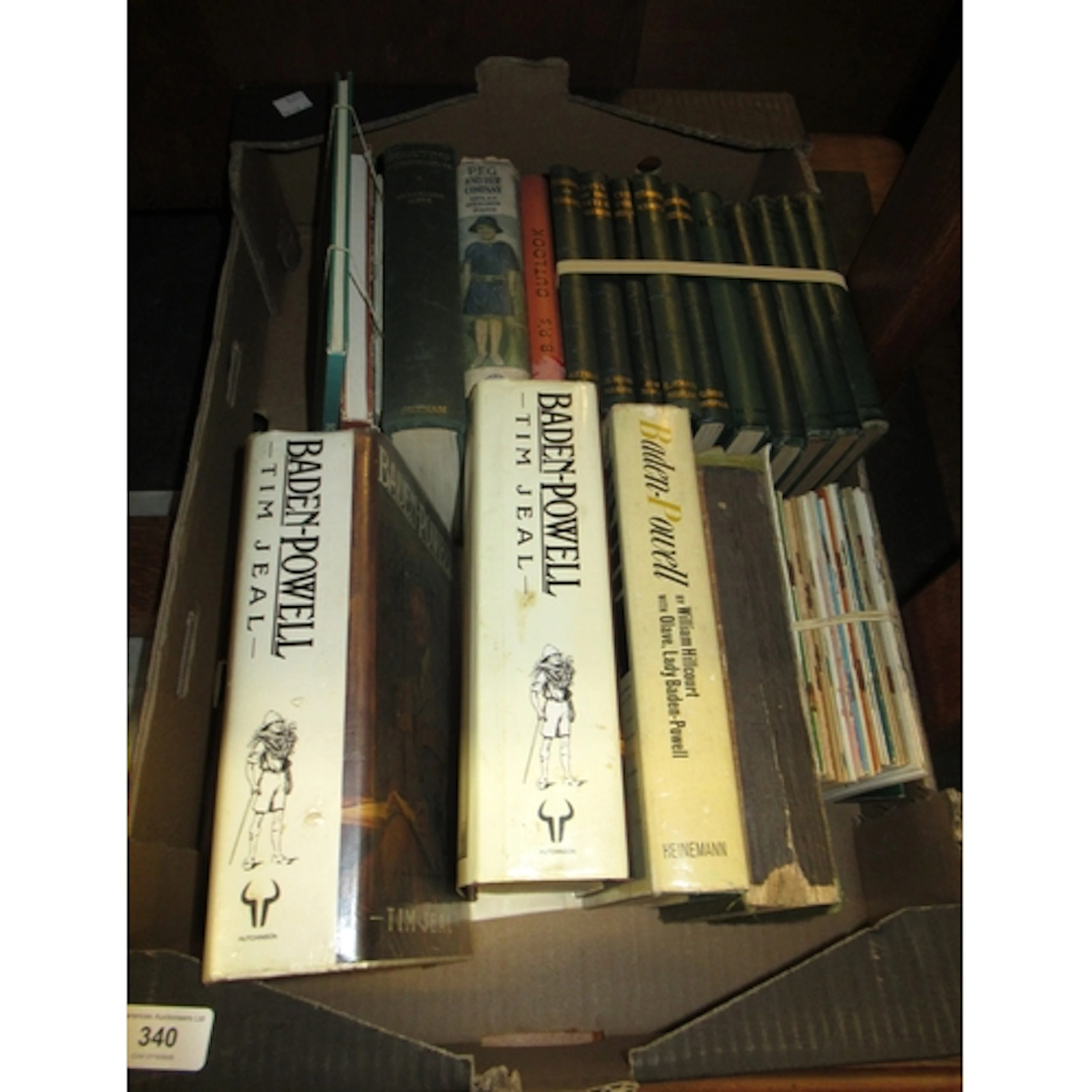 Collection of forty nine volumes, Scouting related, together...