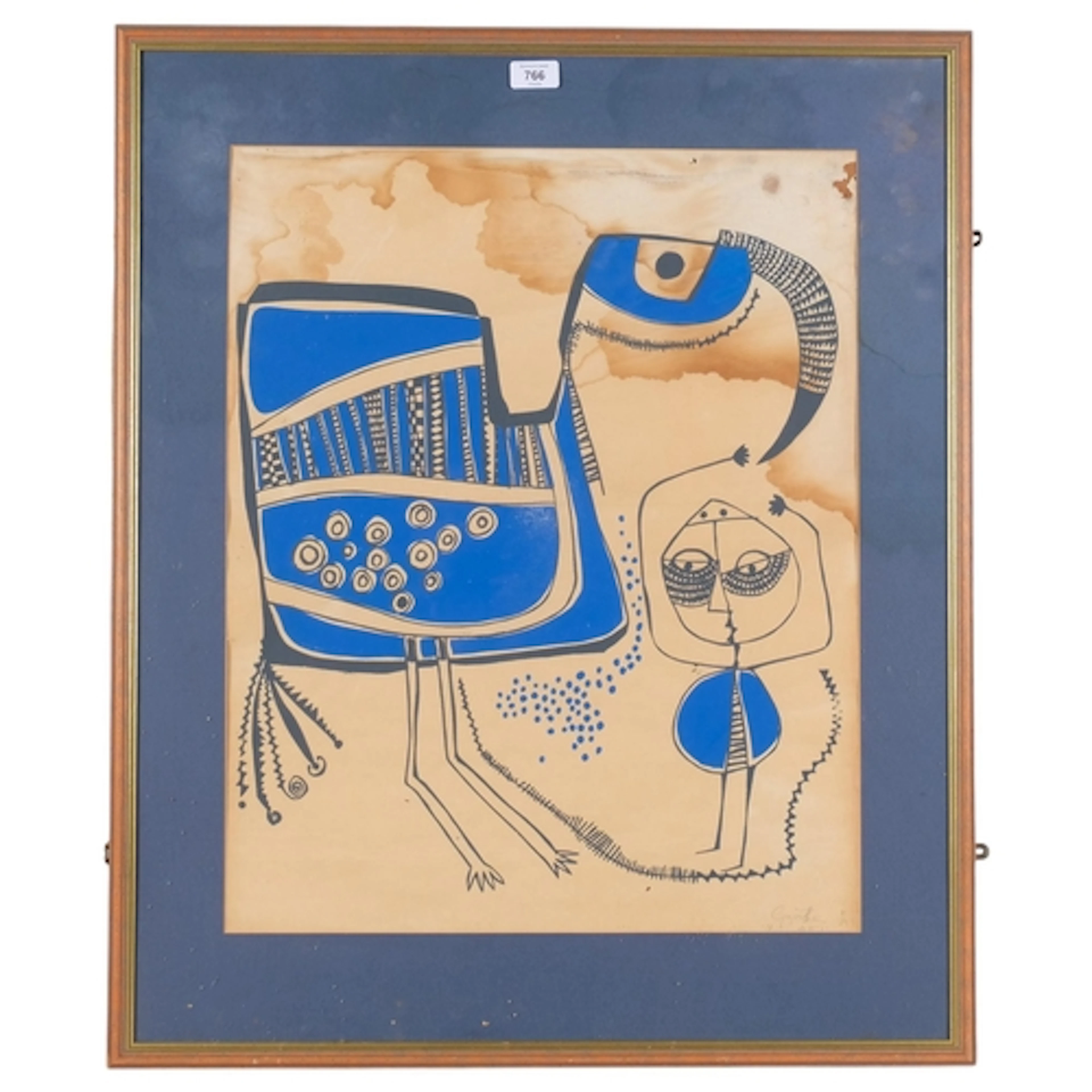 Georgina Beier (1938 - 2021), surrealist composition, print,...