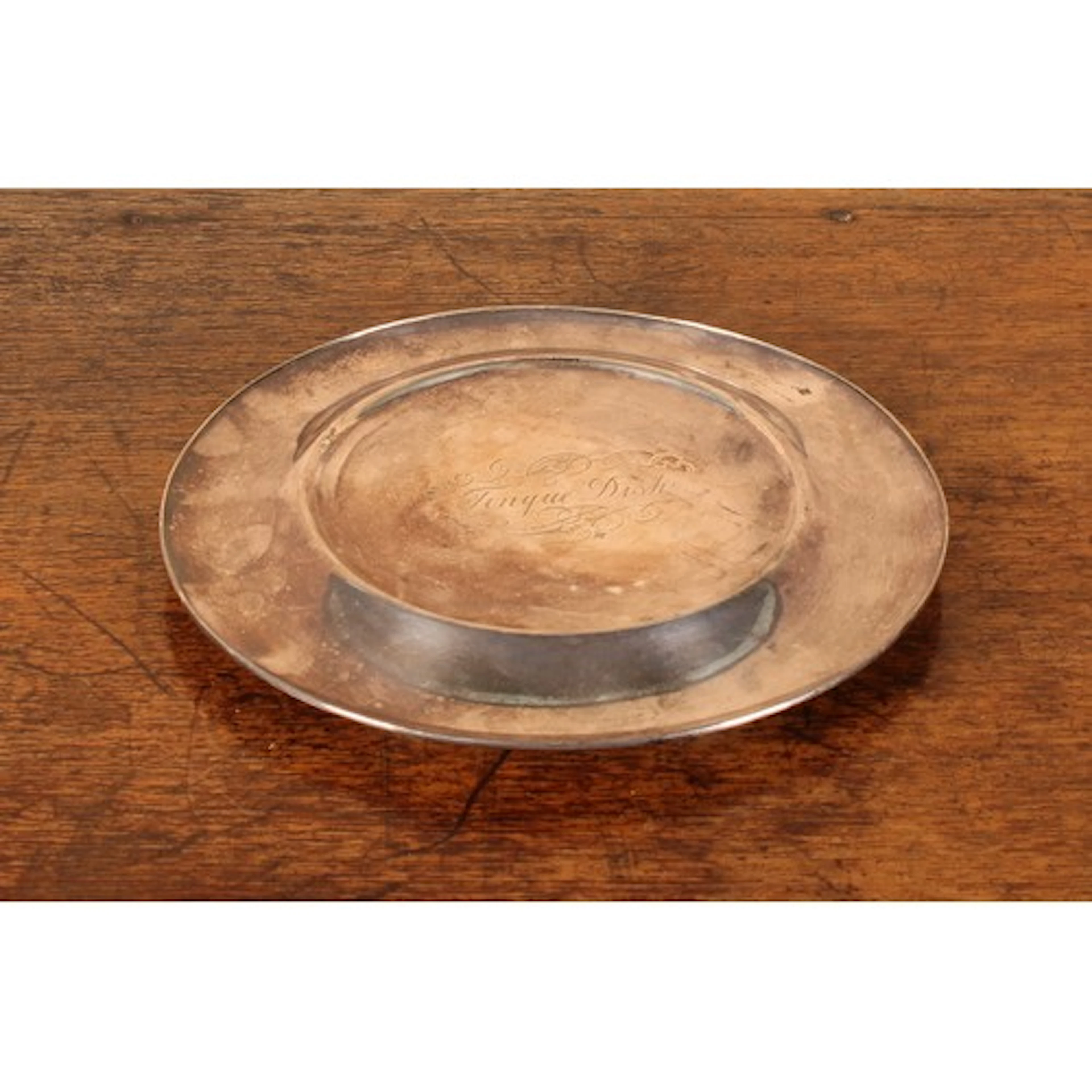An Edwardian E.P.N.S circular tongue dish, 26cm diam, maker ...