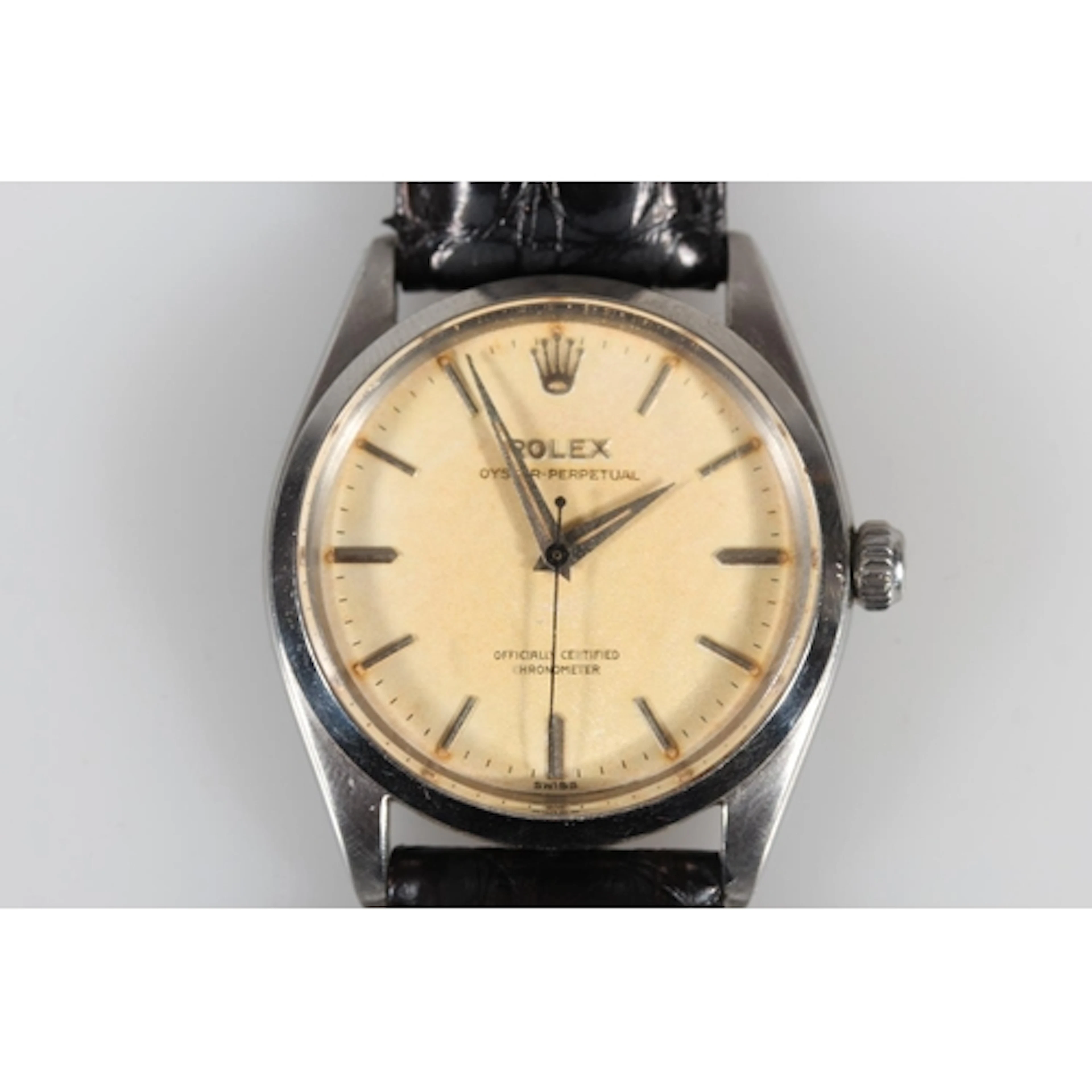 Gents Rolex Oyster-Perpetual wristwatch, the champagne colou...