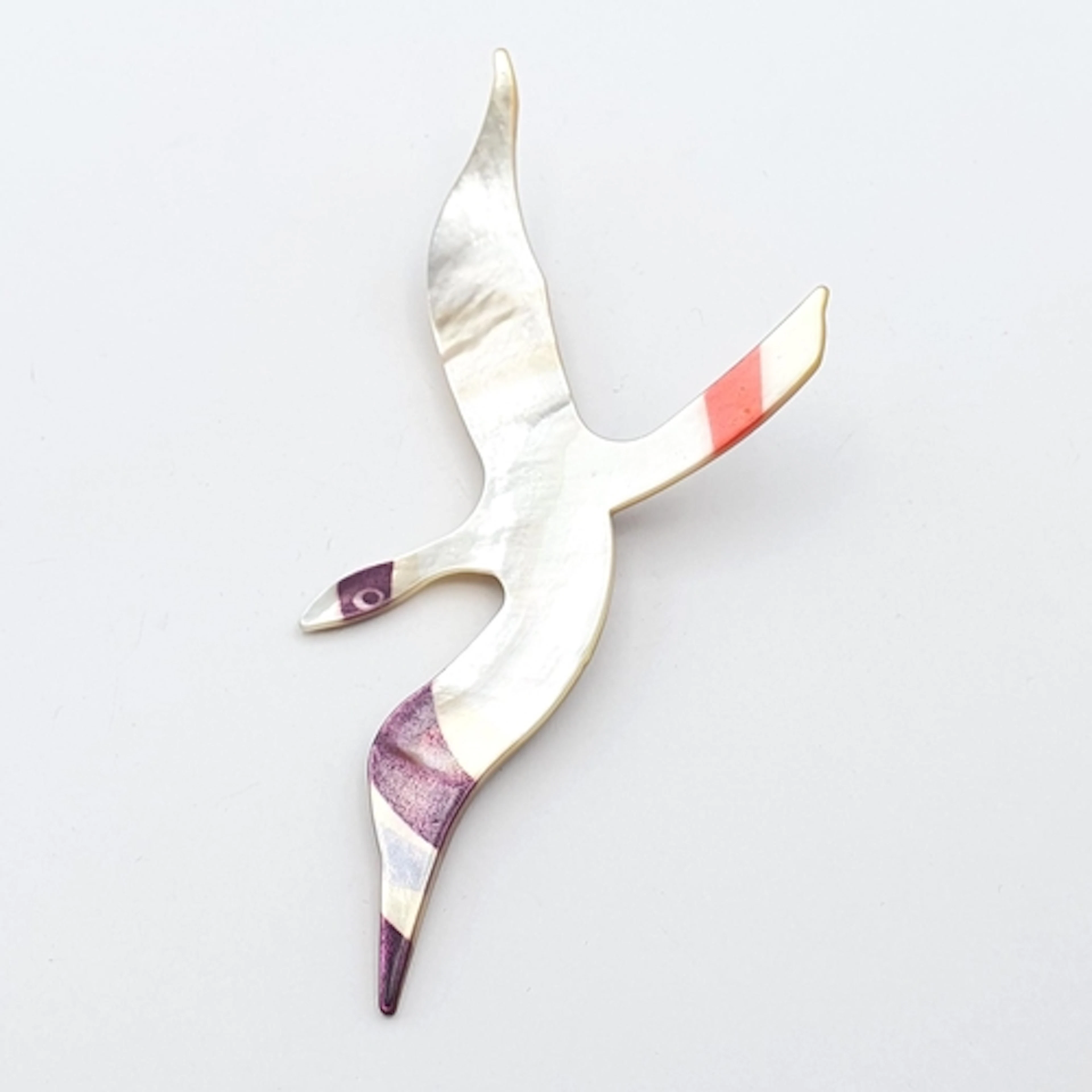 A vintage Nina Ricci mother of pearl Brooch designed as a Gu...