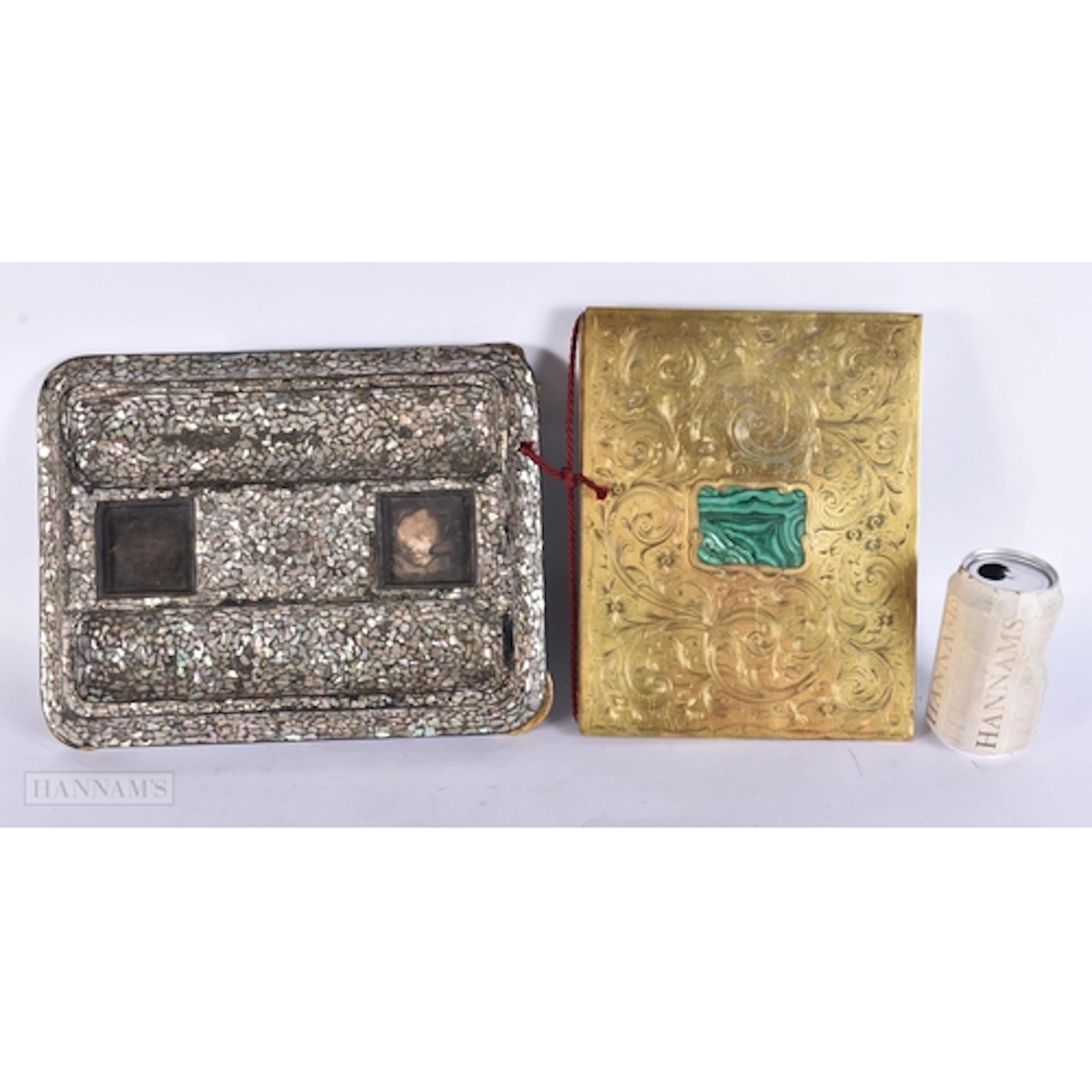 A 19TH CENTURY FRENCH GILT BRONZE AND MALACHITE BOOK/FOLIO t...