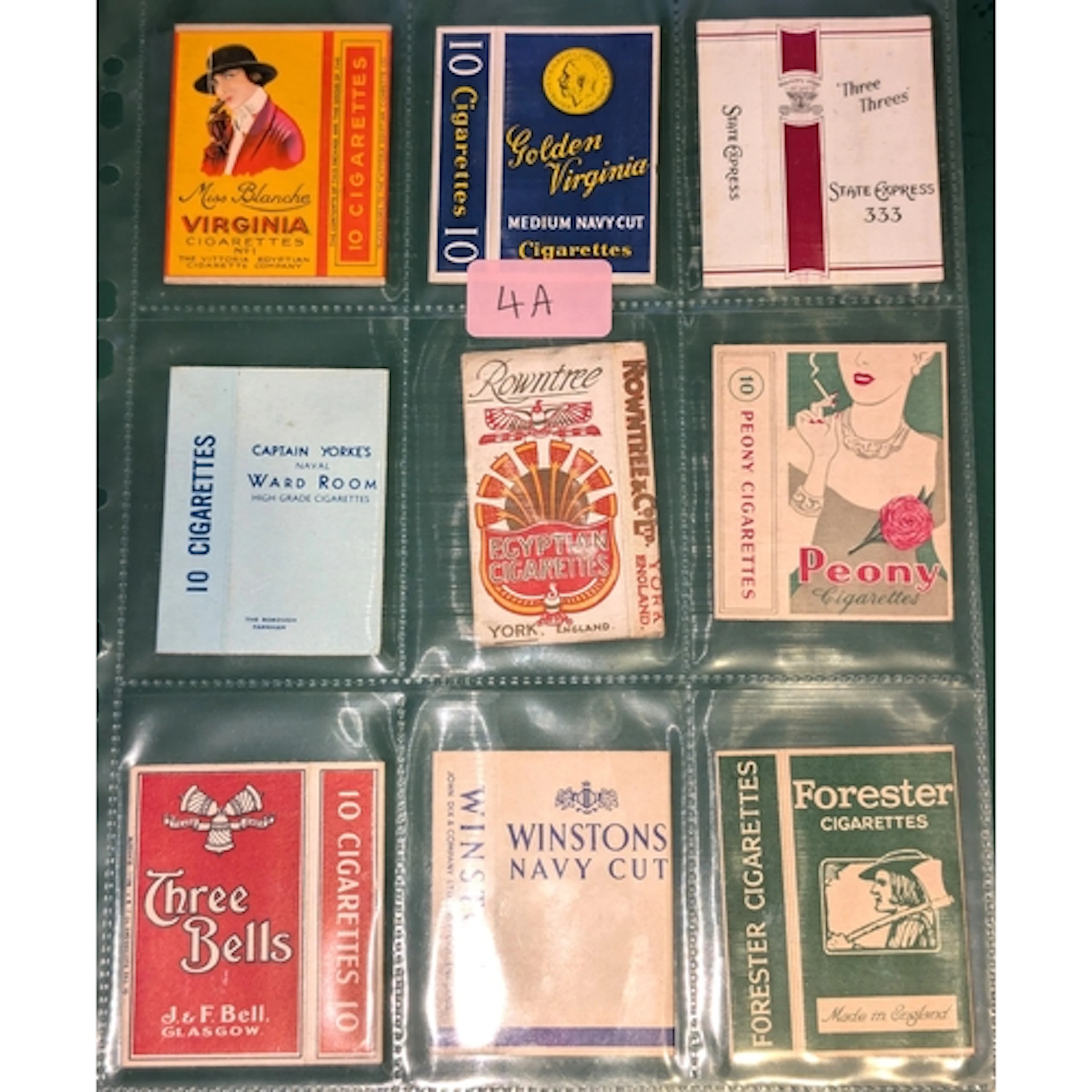 Cigarette packet hulls, mainly British, advertising interest...