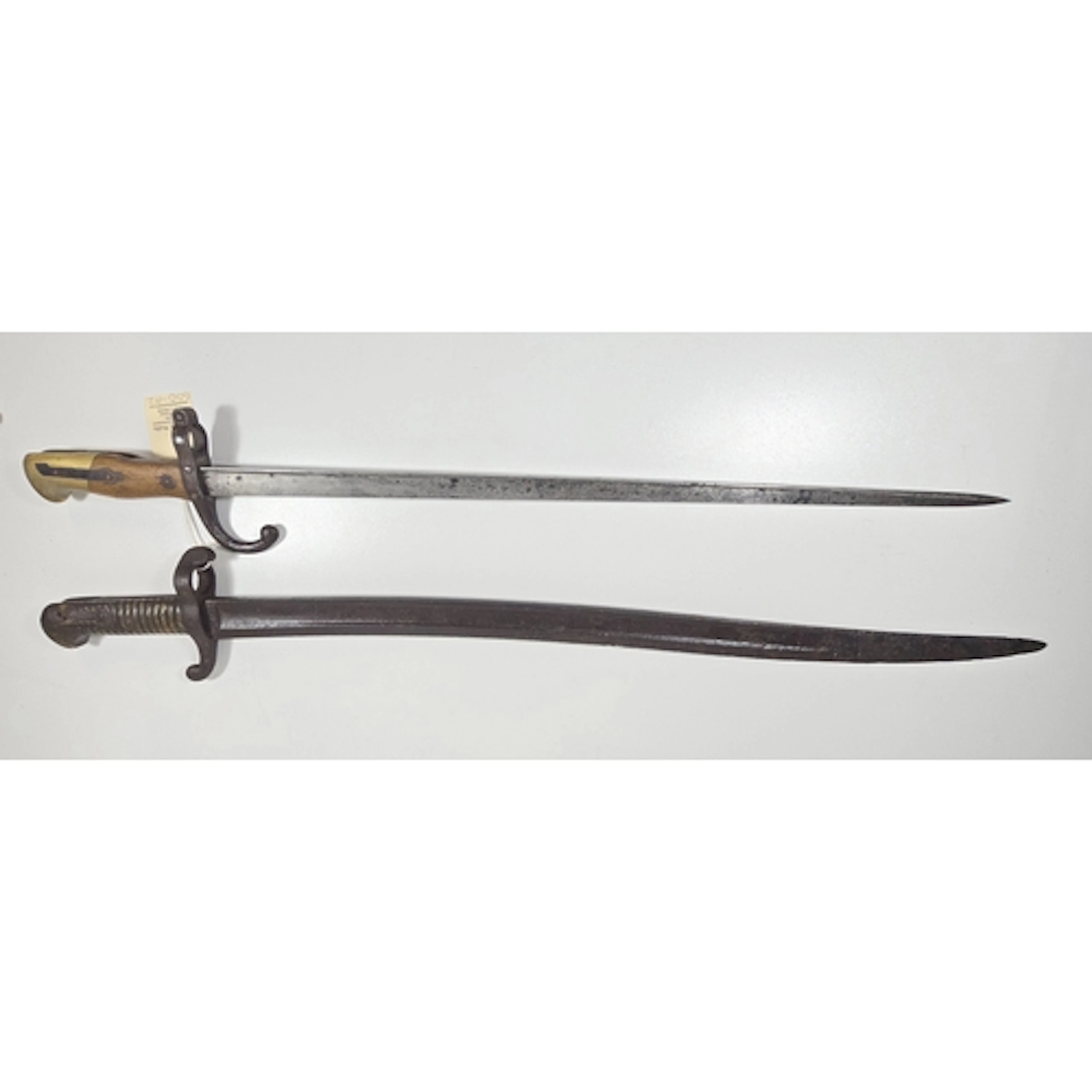 A French M1842 Bayonet, poor condition; and a French M1874 G...