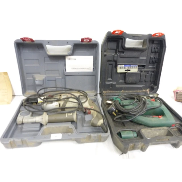 Performance hammer drill and electric jigsaw.