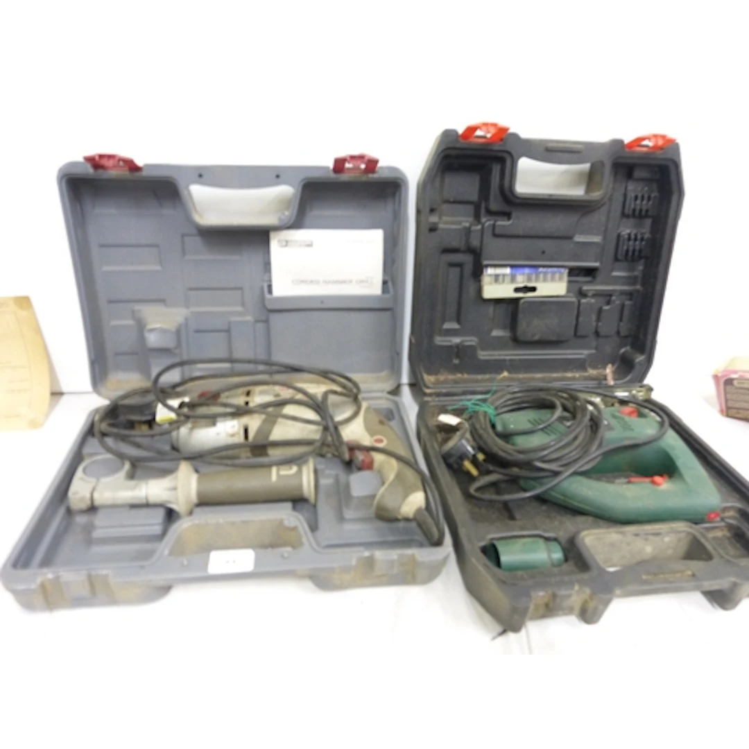 Performance hammer drill and electric jigsaw.