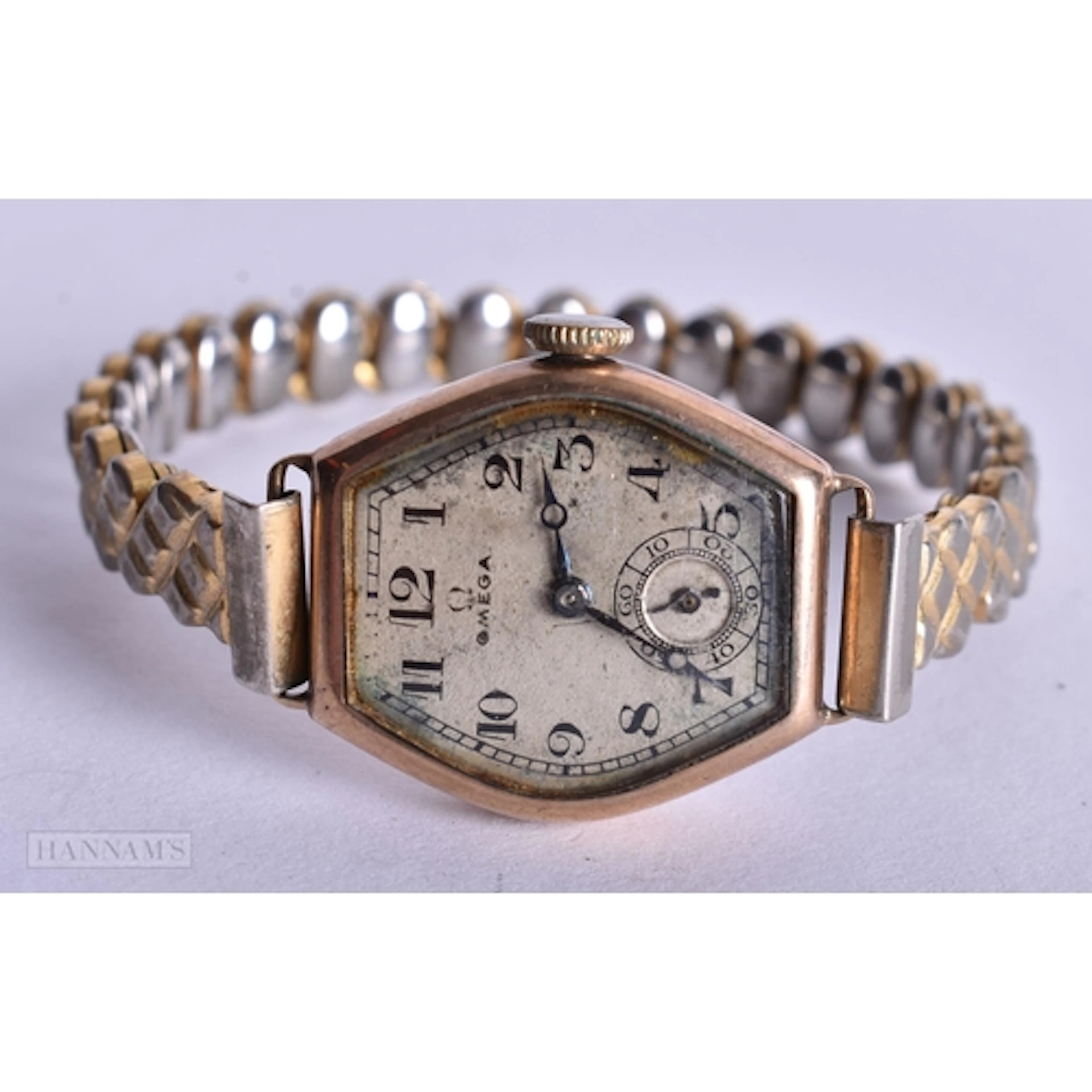 A Vintage Ladies Omega Cocktail Watch with expanding strap. ...