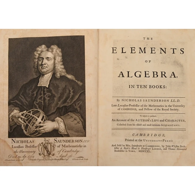 Mathematics. Saunderson (Nicholas), The Elements of Algebra,...