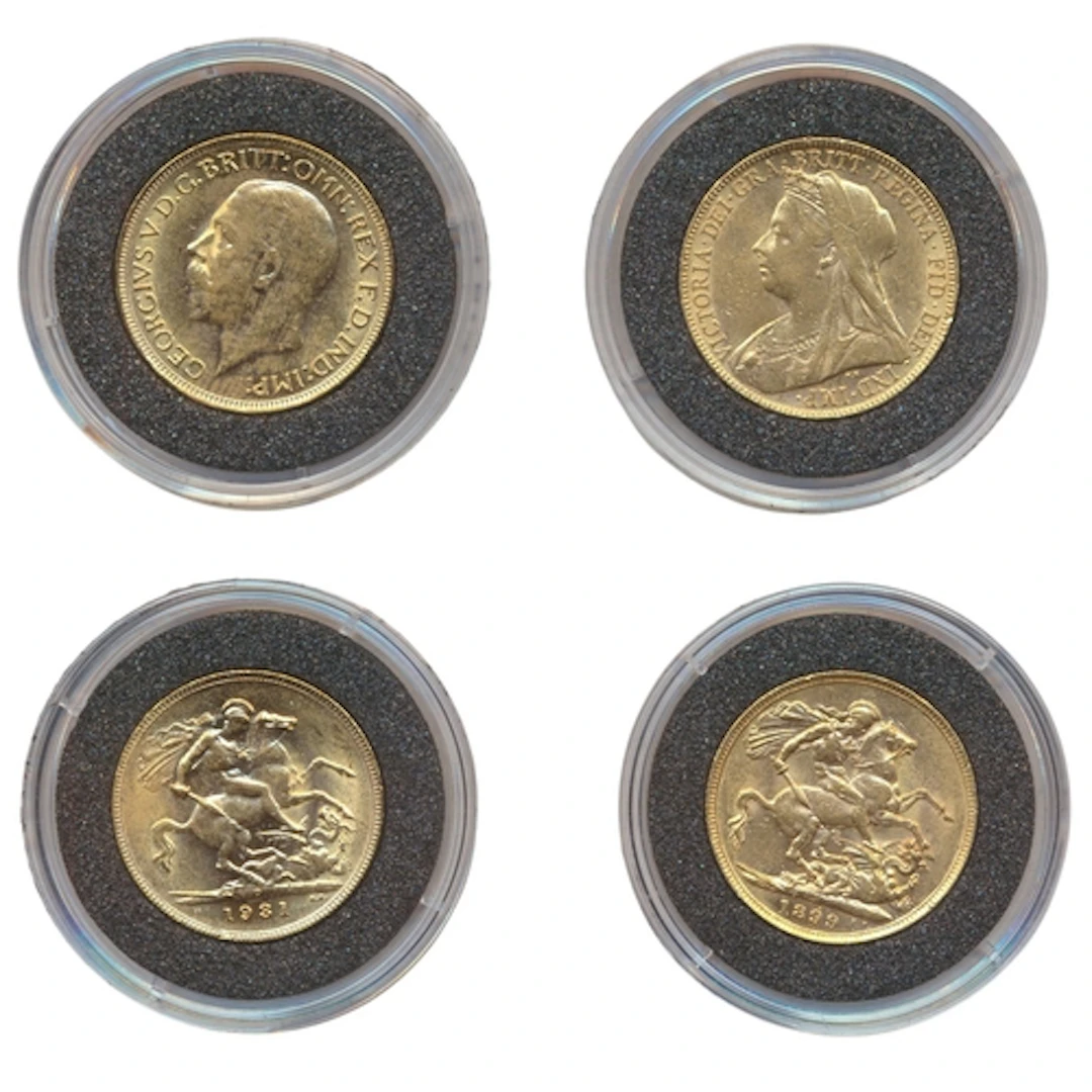 Investment Gold Lot - Documents Required. Sovereign cased tw...