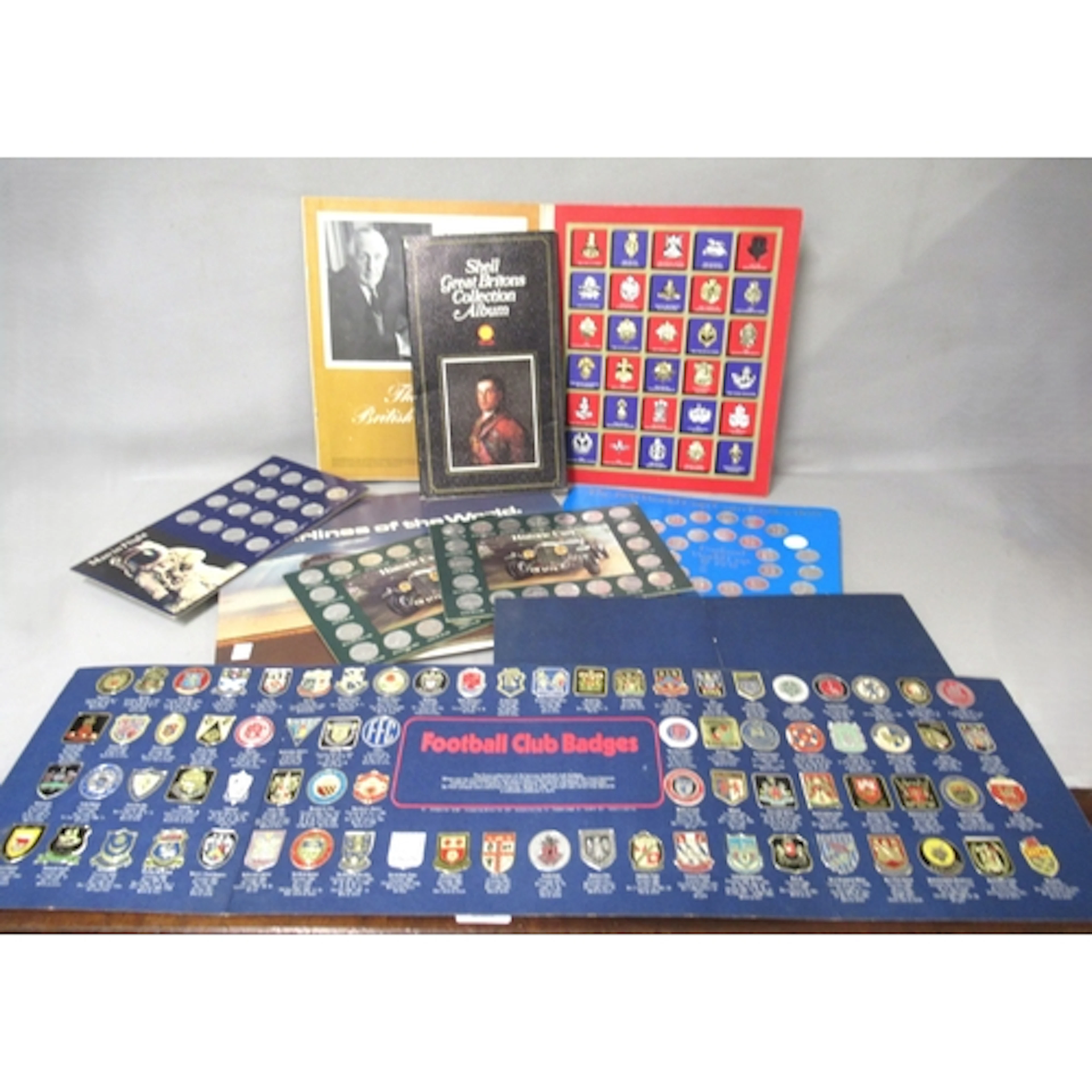 Quantity of petrol companies and other coin collections moun...