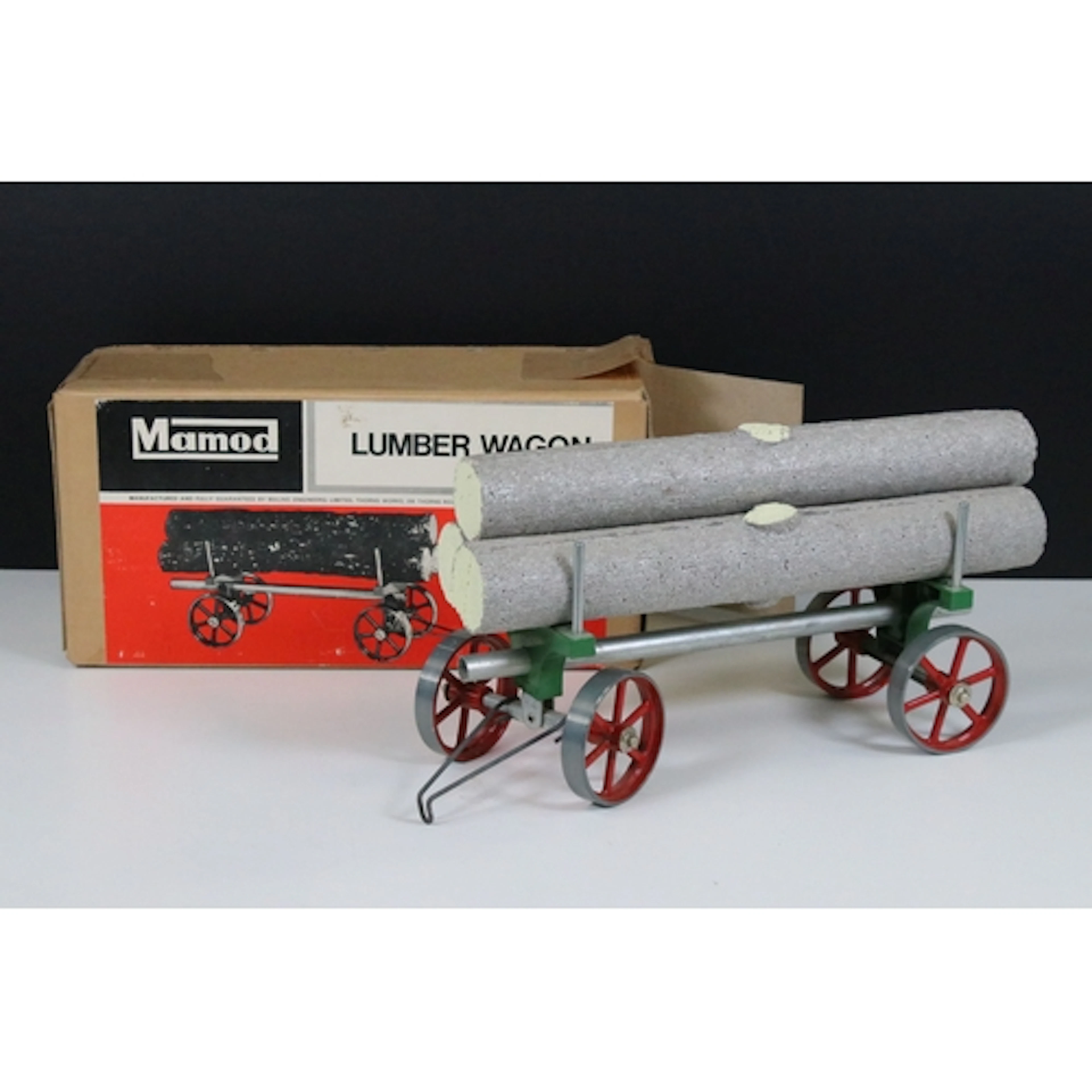 Steam Engine - Boxed Mamod LW1 Lumber Wagon in main body gre...