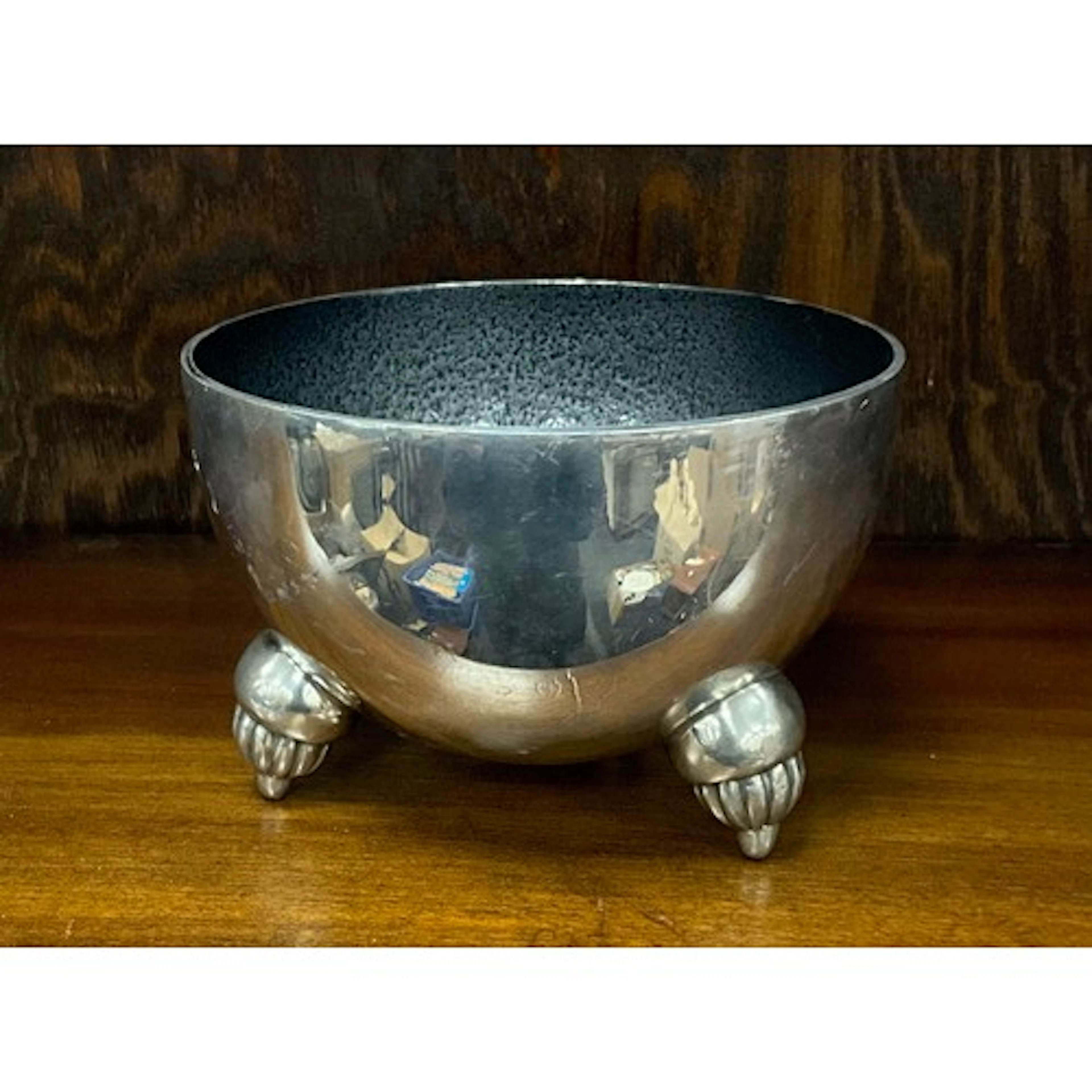 Carrol Boyes, studio metal work bowl, featuring three abstra...
