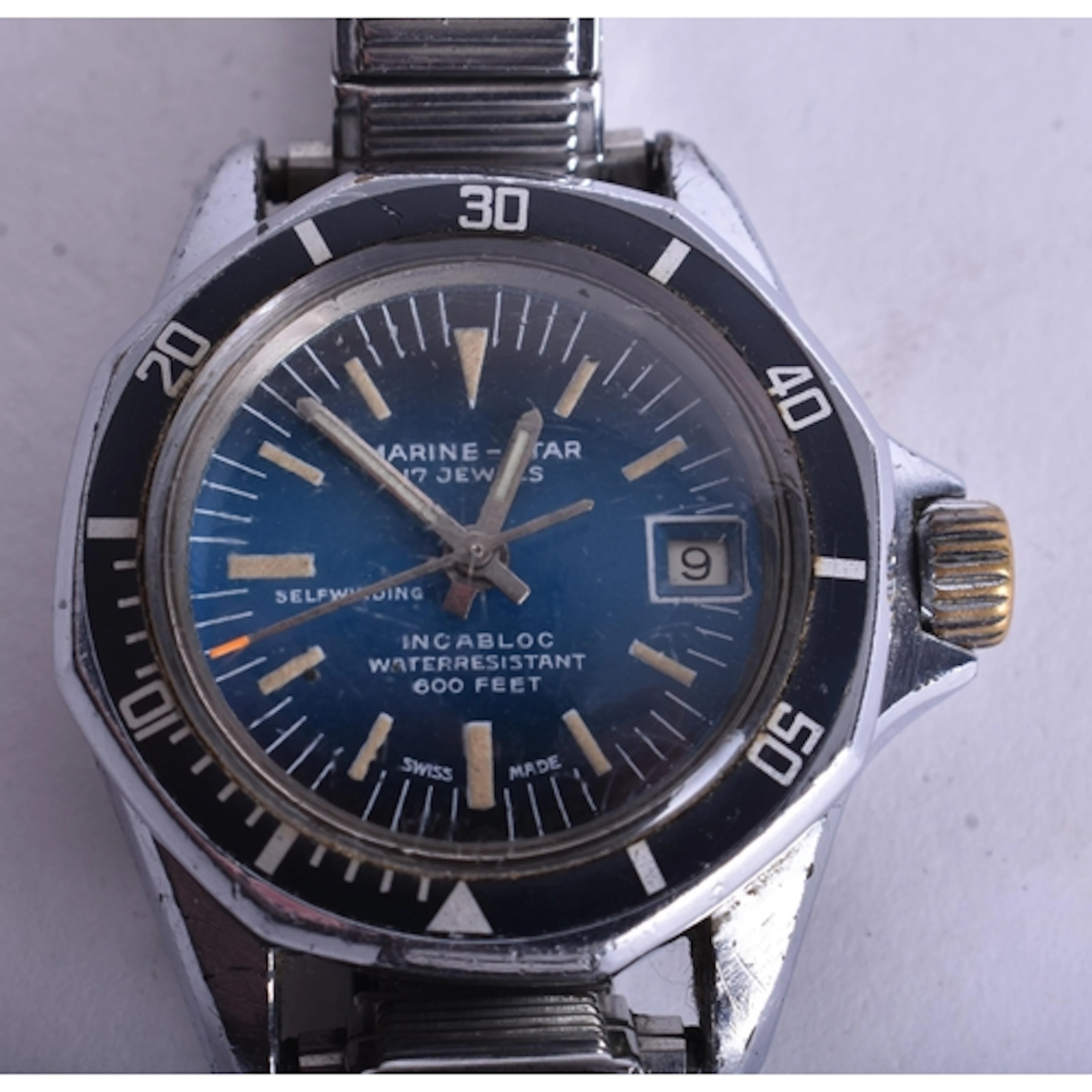 Ladies Sicura Marine-Star Watch with Expanding Strap, Autom...