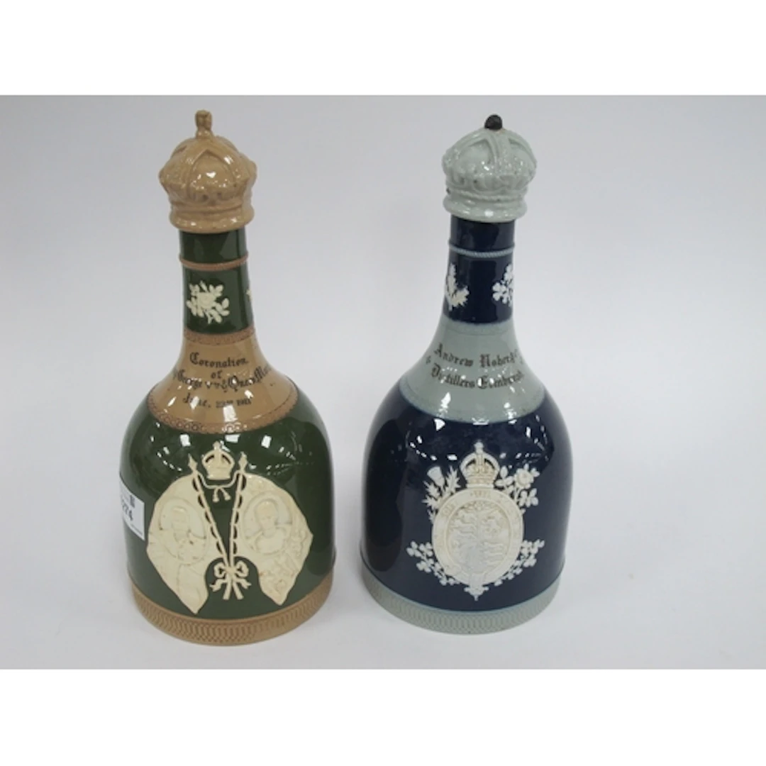 A Pair of Capeland Spode 1911 Coronation Commemorative Decor...