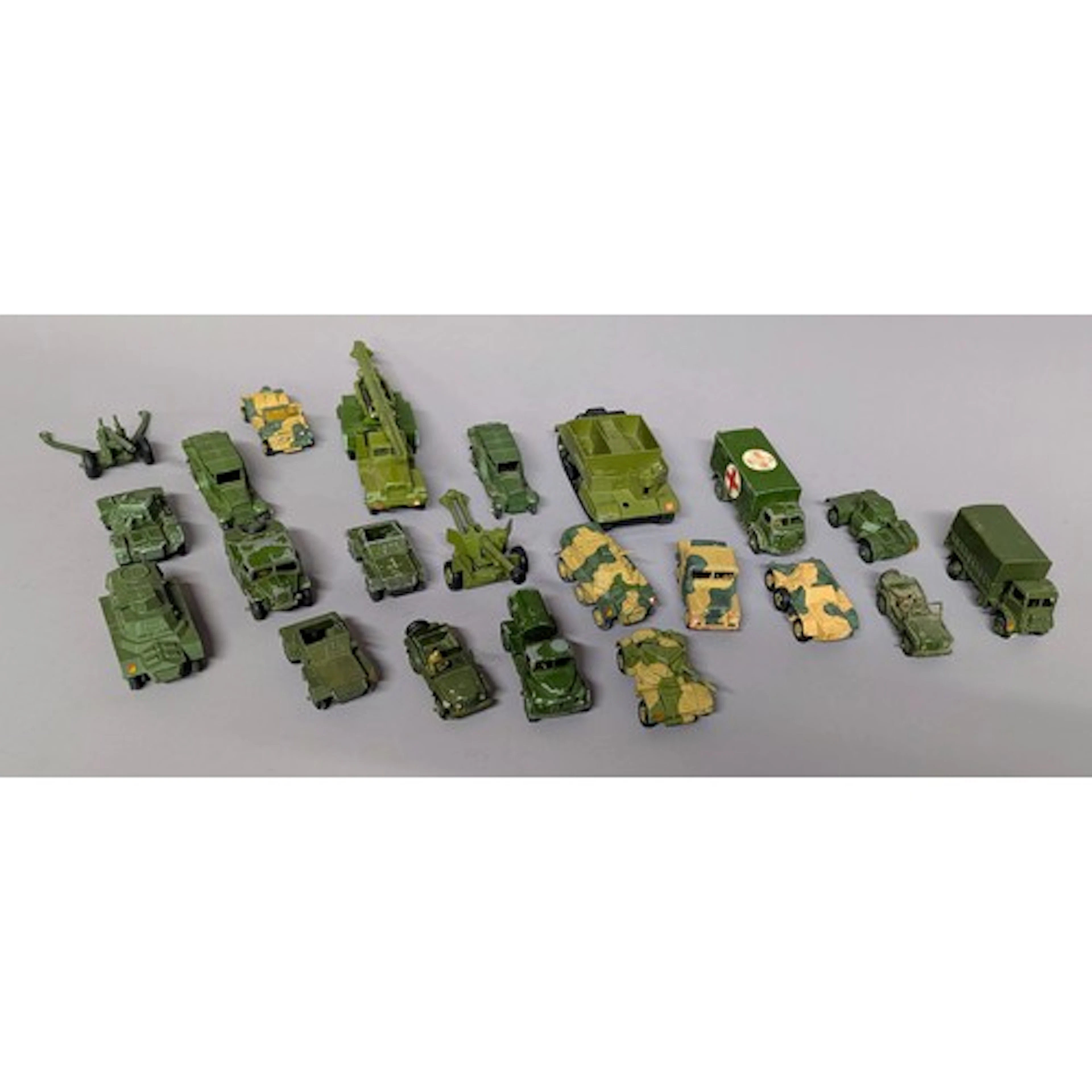 Dinky Toys, Military Vehicles - 152b Reconnaissance car (2),...
