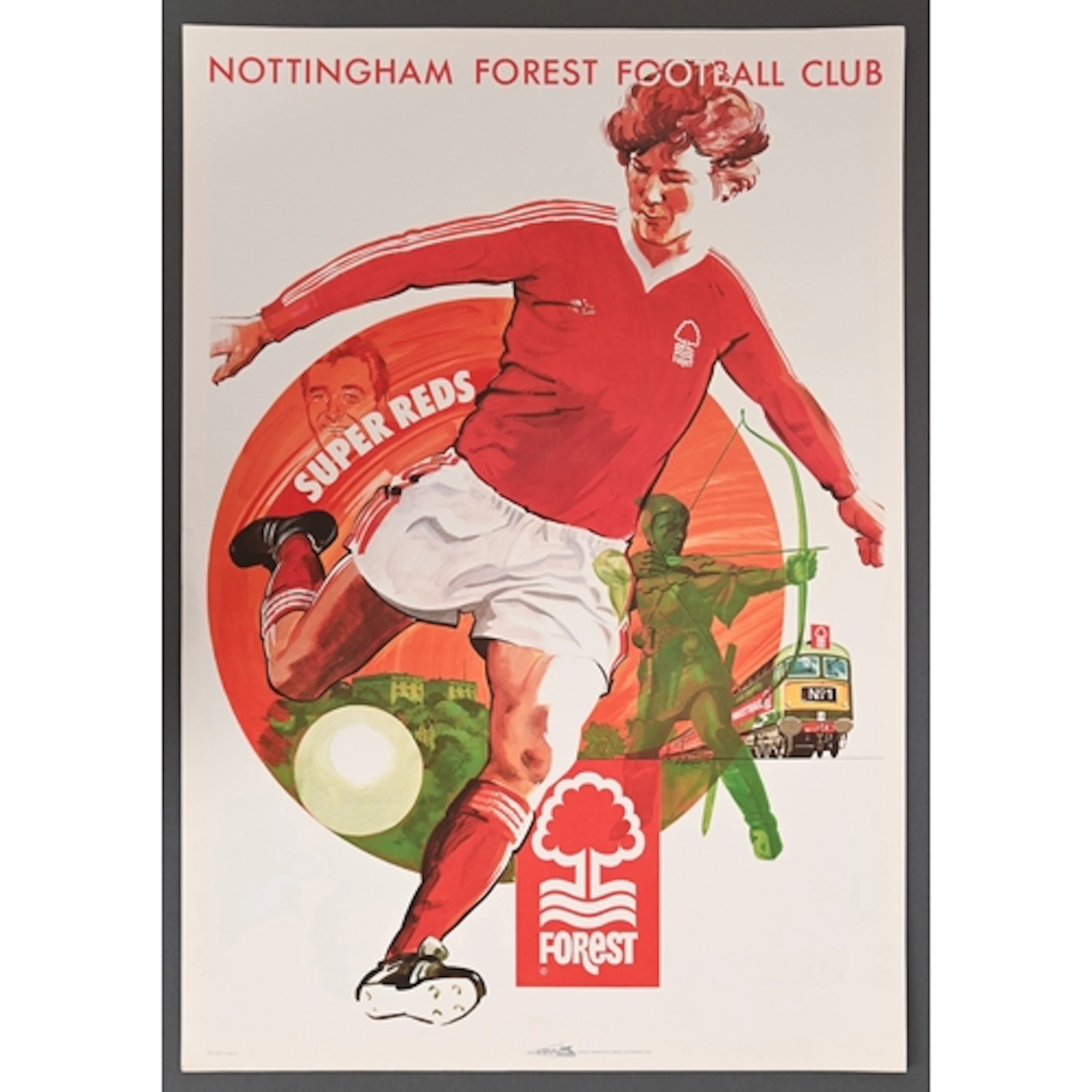 Miscellaneous football posters, c1980, teams including Notti...