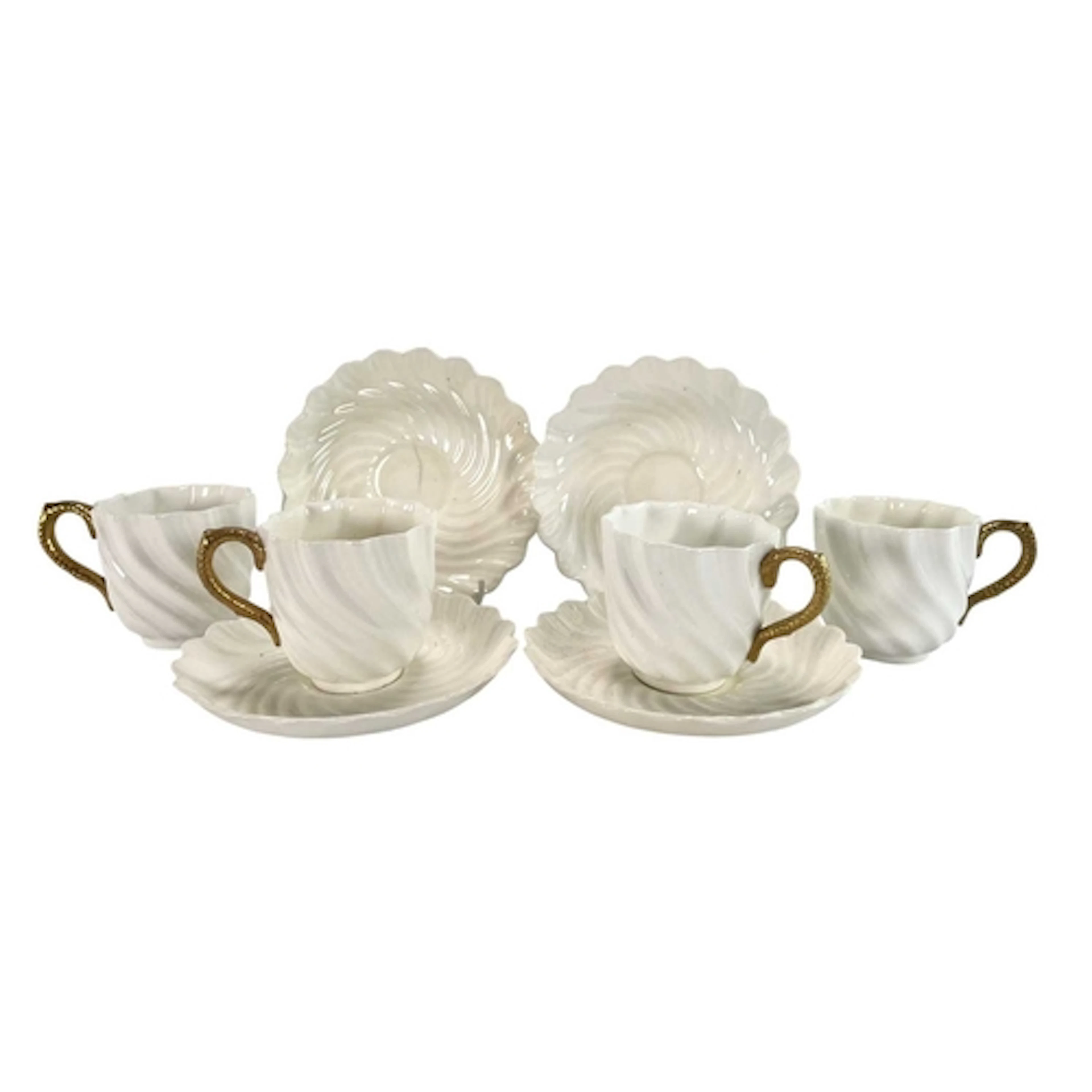 A set of four Coalport Porcelain late 19th century parcel gi...