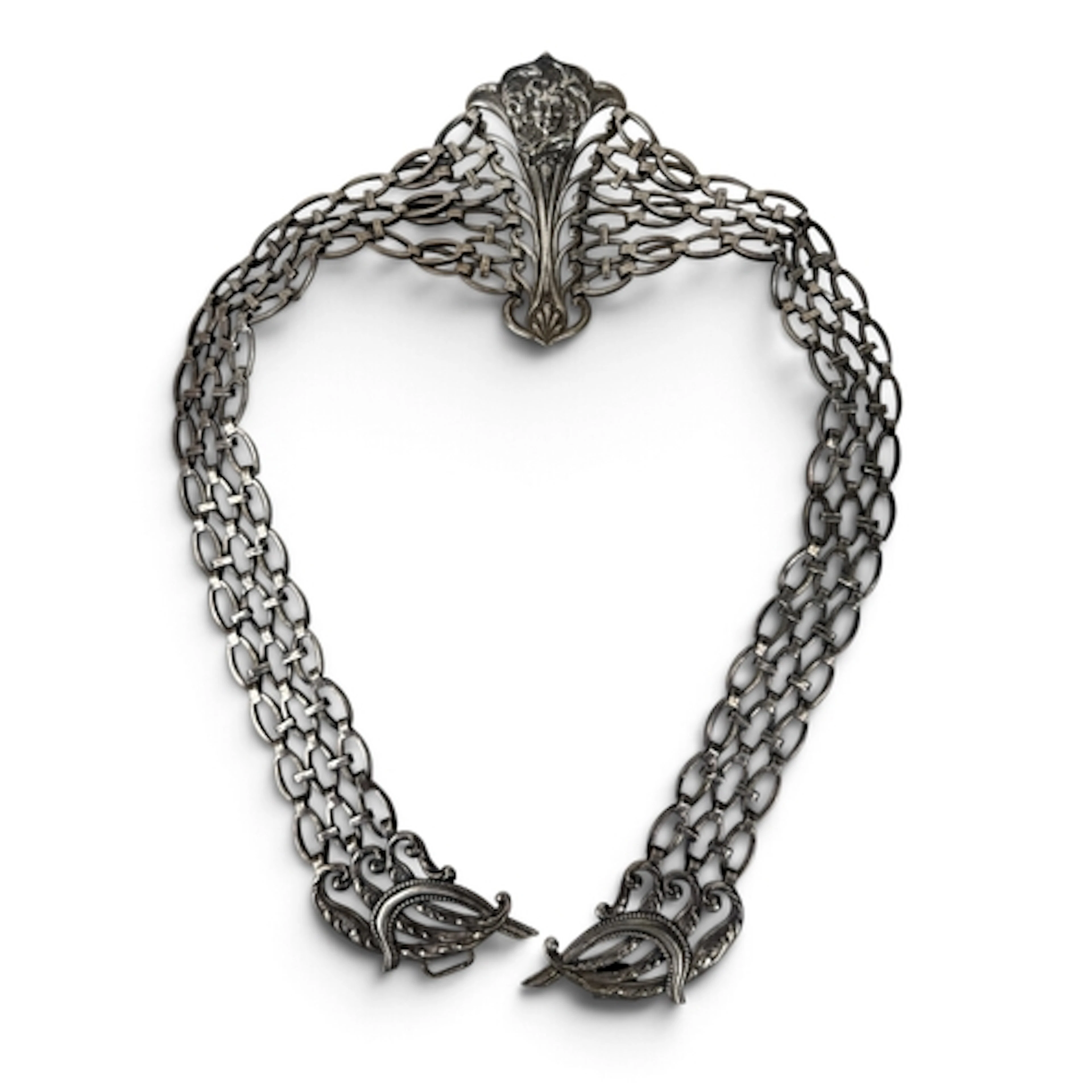 ART NOUVEAU SILVER BELT Weight: 114gms