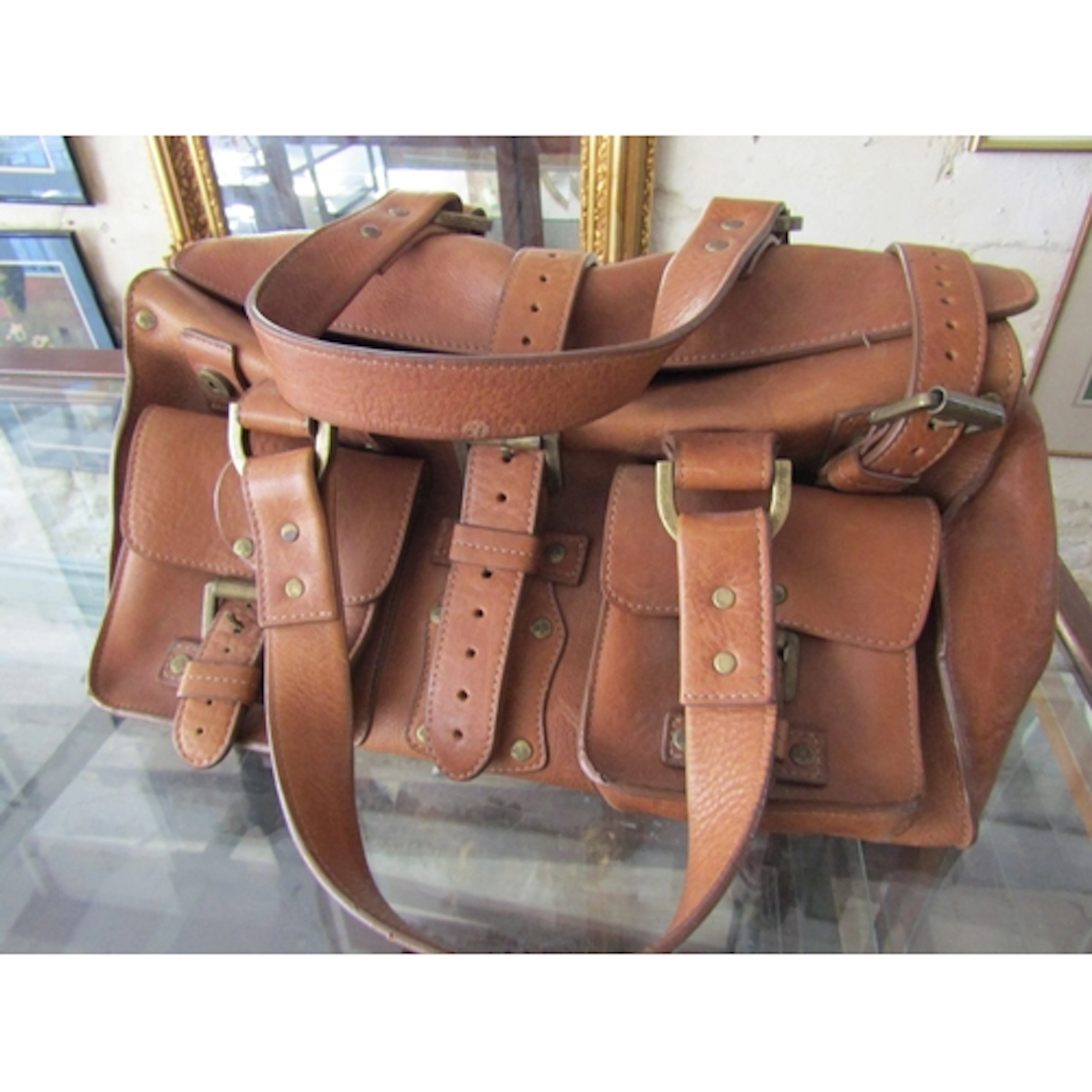 Leather Ladies Handbag with Carry Straps