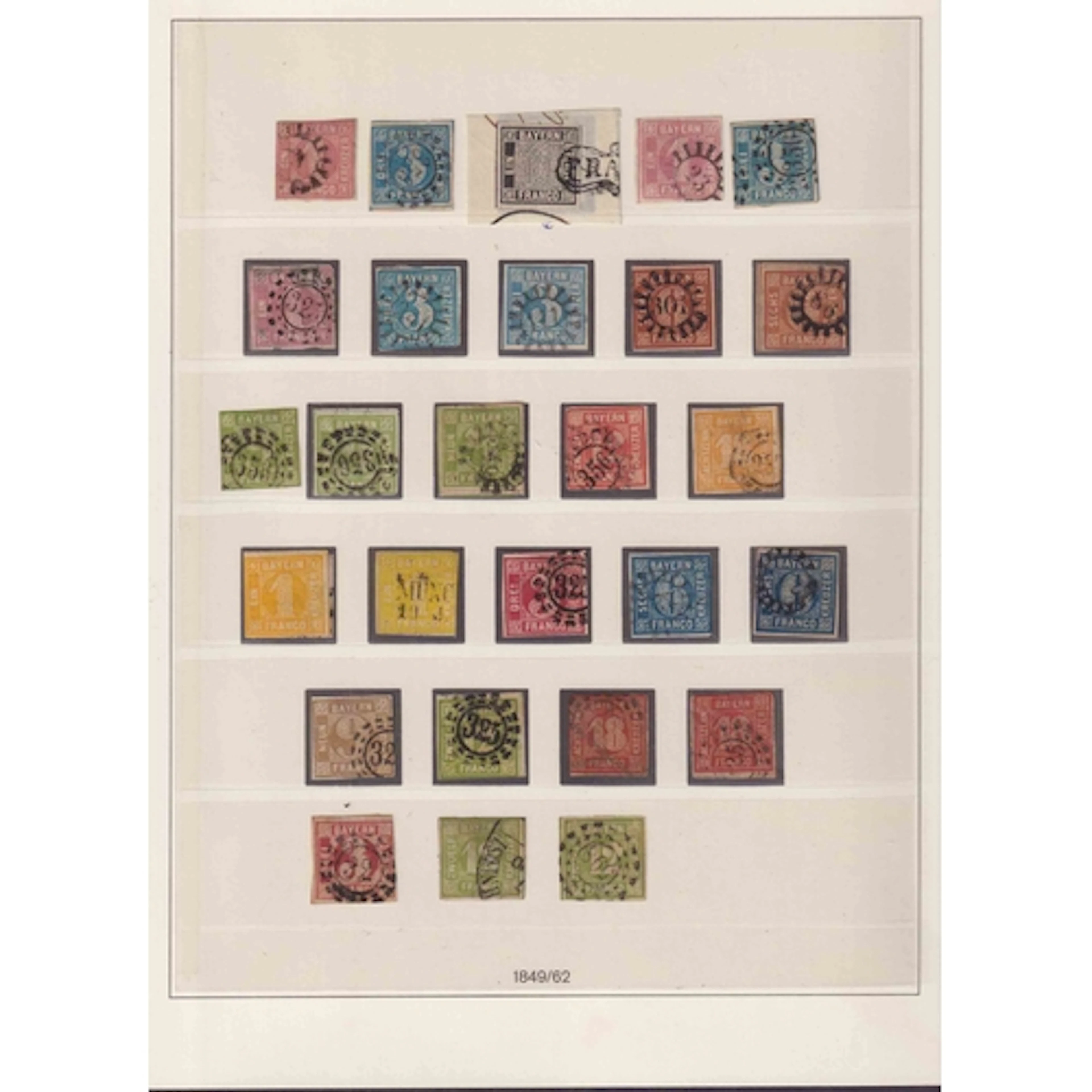 Bavaria - 1849/1920 comprehensive used collection in printed...