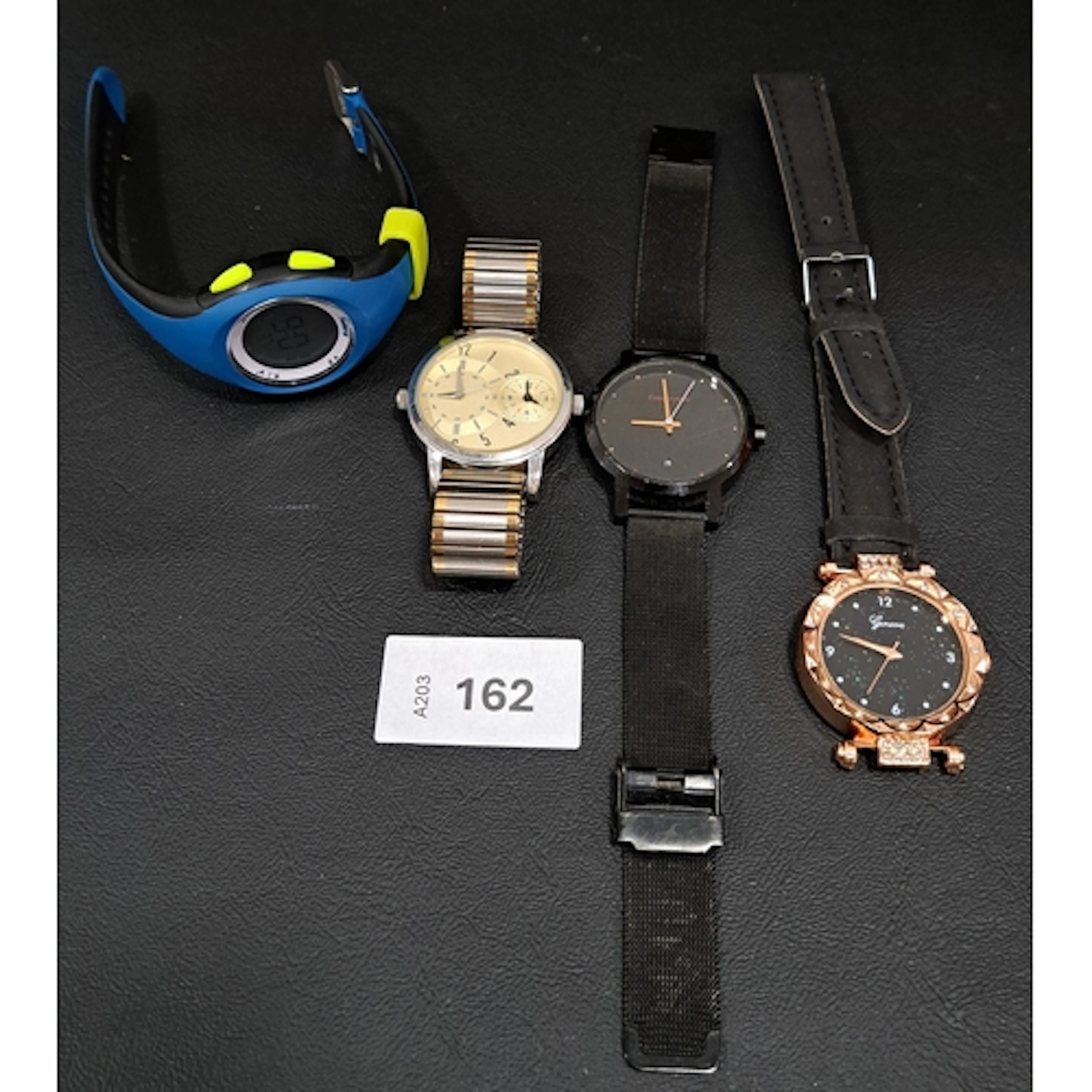 FOUR FASHION WATCHES comprising TCM, Geneva, Fasttrack, and ...