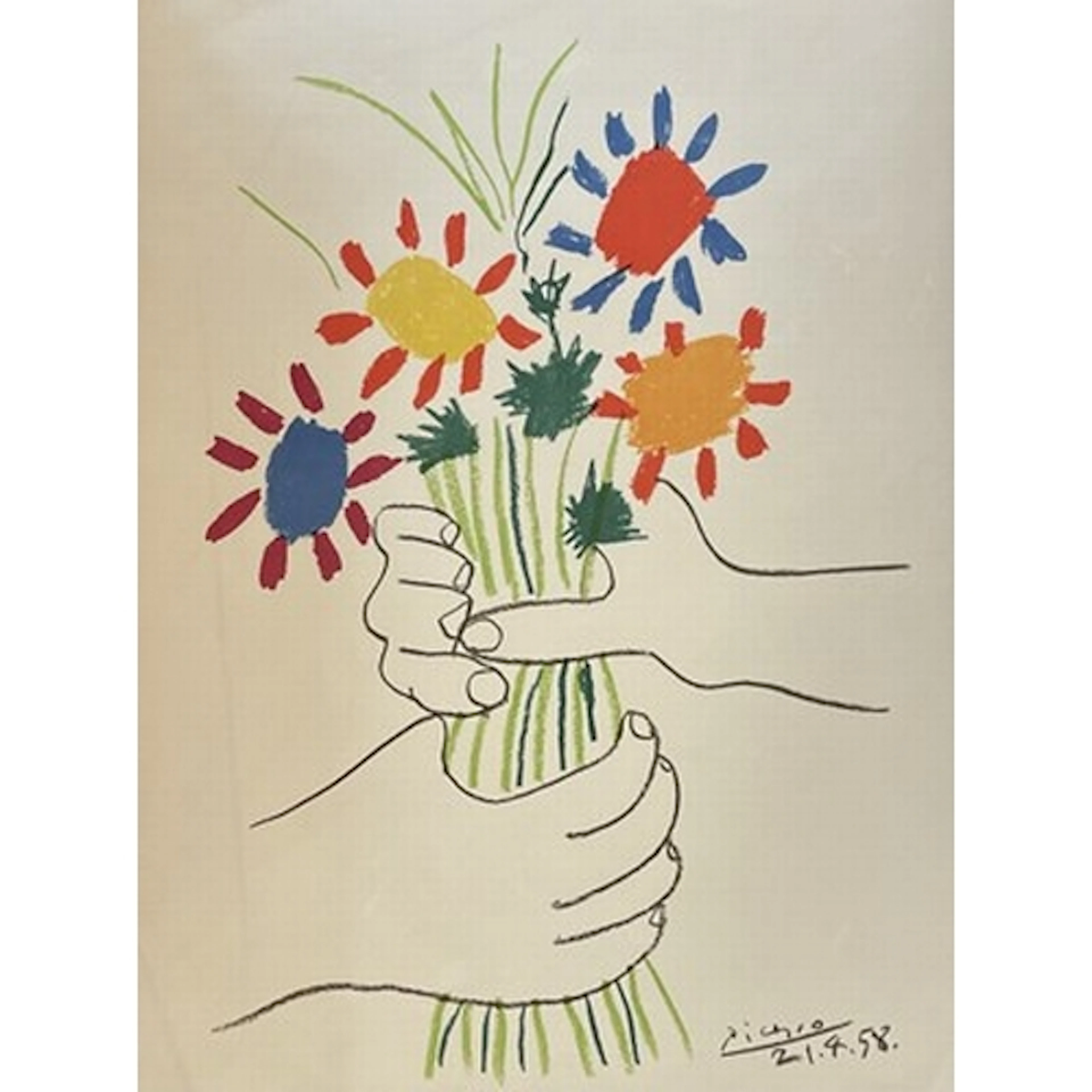 After Pablo Picasso (Spanish, 1881-1973) The Flowers of Pea...