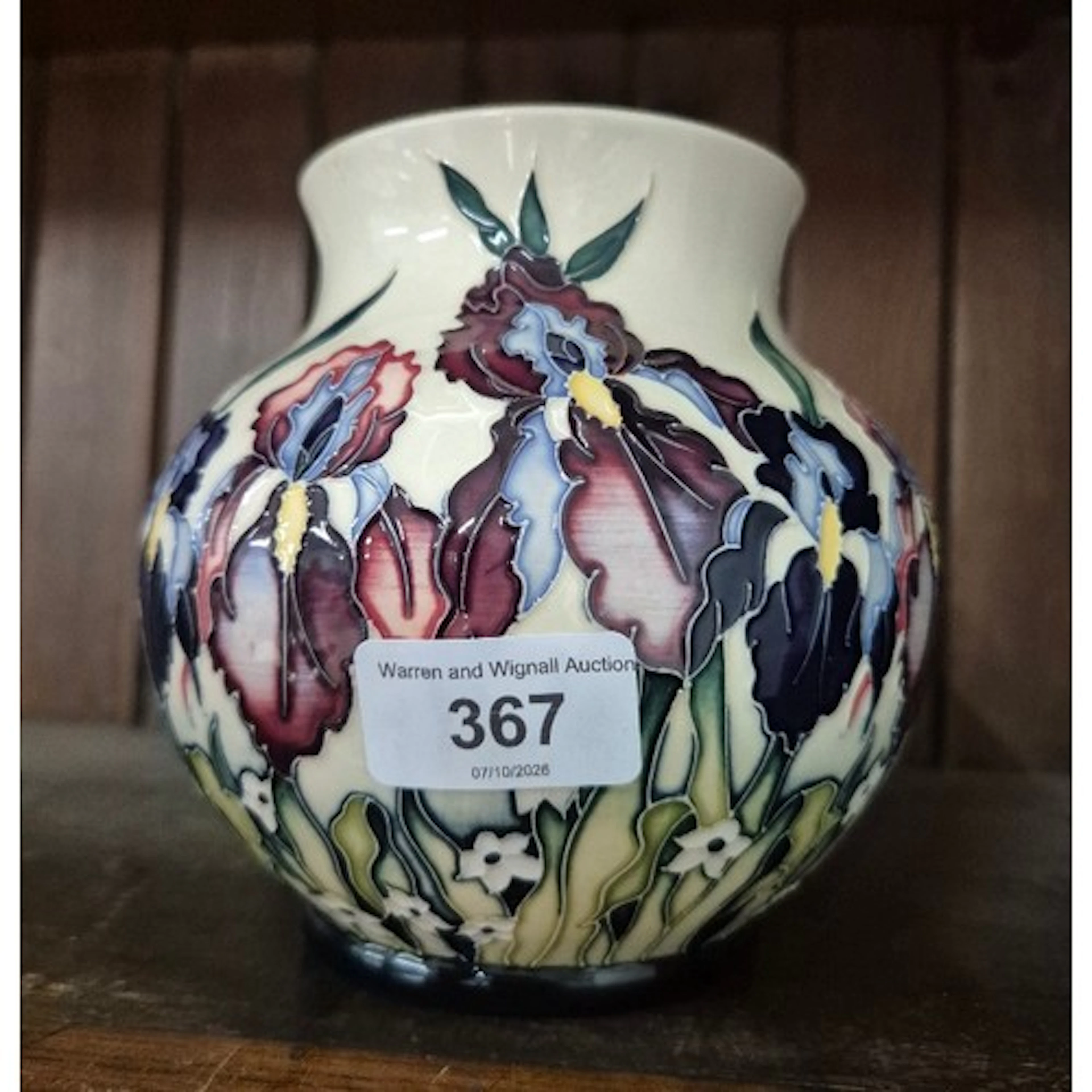 A Moorcroft vase in the Duet pattern, designed by Nicola Sl...