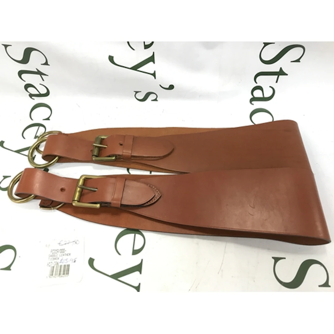 Mulberry saddle leather tie back. 83cm long 70s DPM trousers...