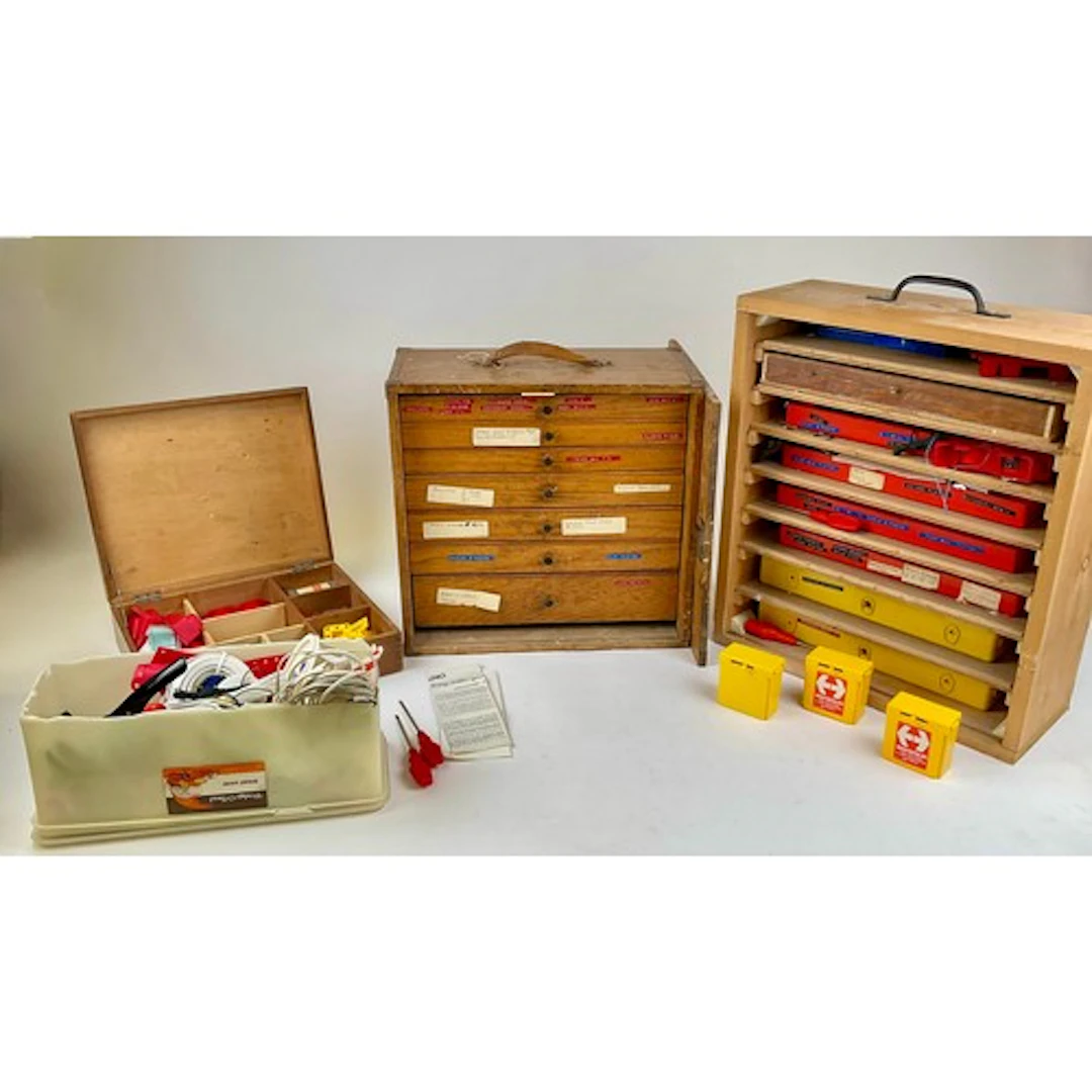 Meccano - a scratch built collector’s chest including coupli...