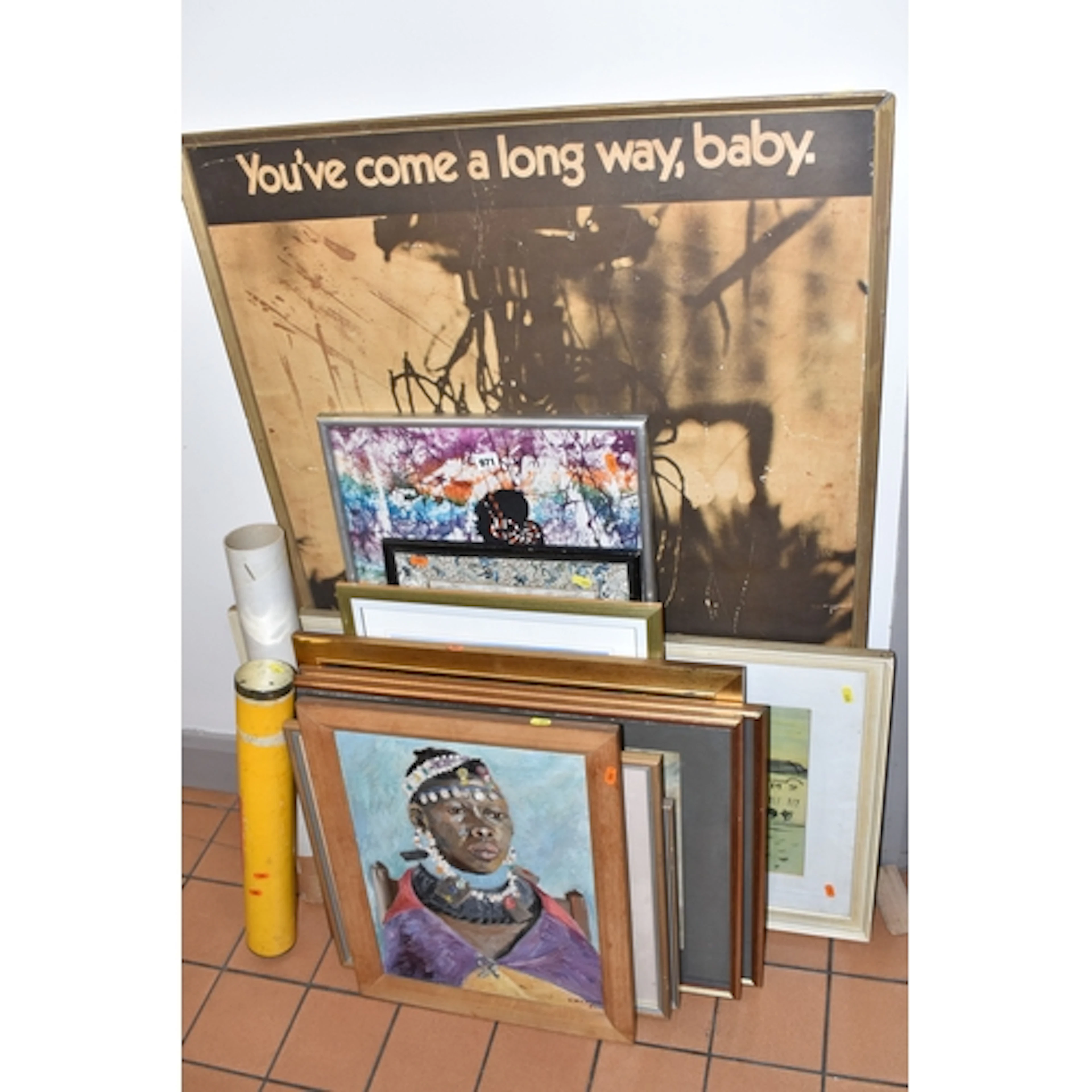 A SMALL QUANTITY OF PICTURES AND PRINTS ETC, to include an o...
