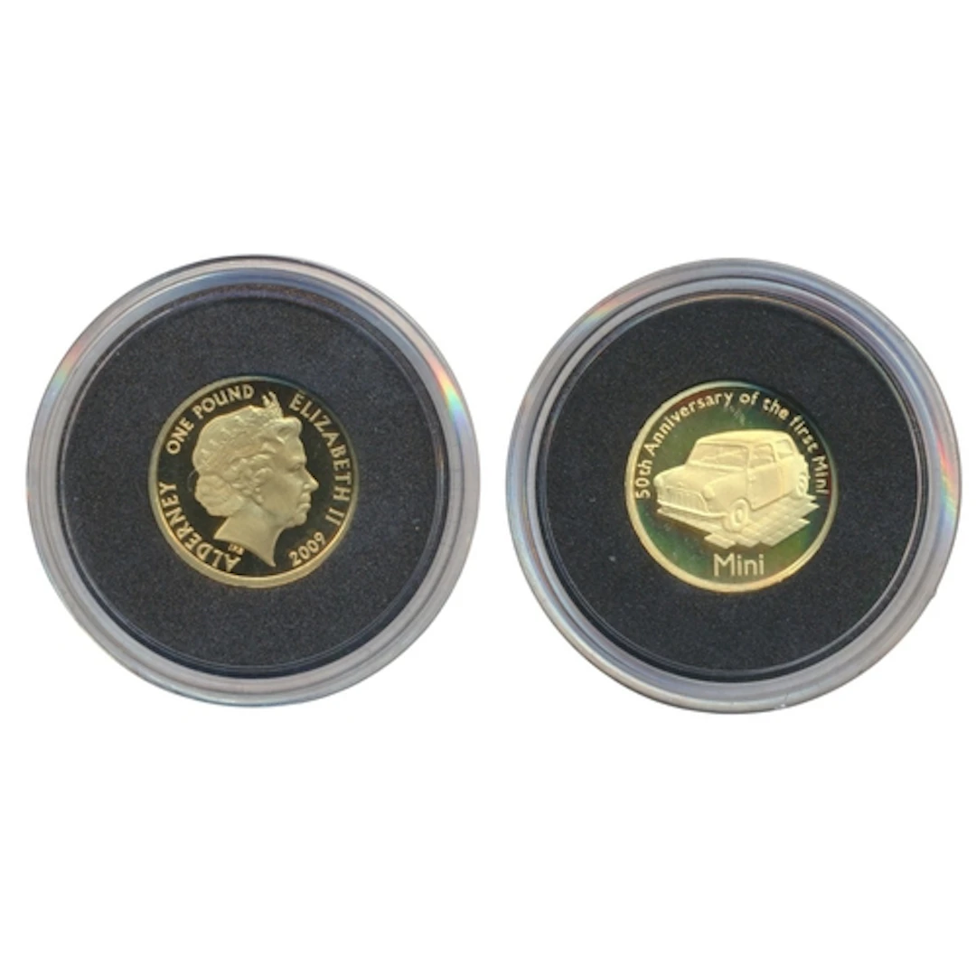 Investment Gold lot - documents required. 2009 Alderney 50th...