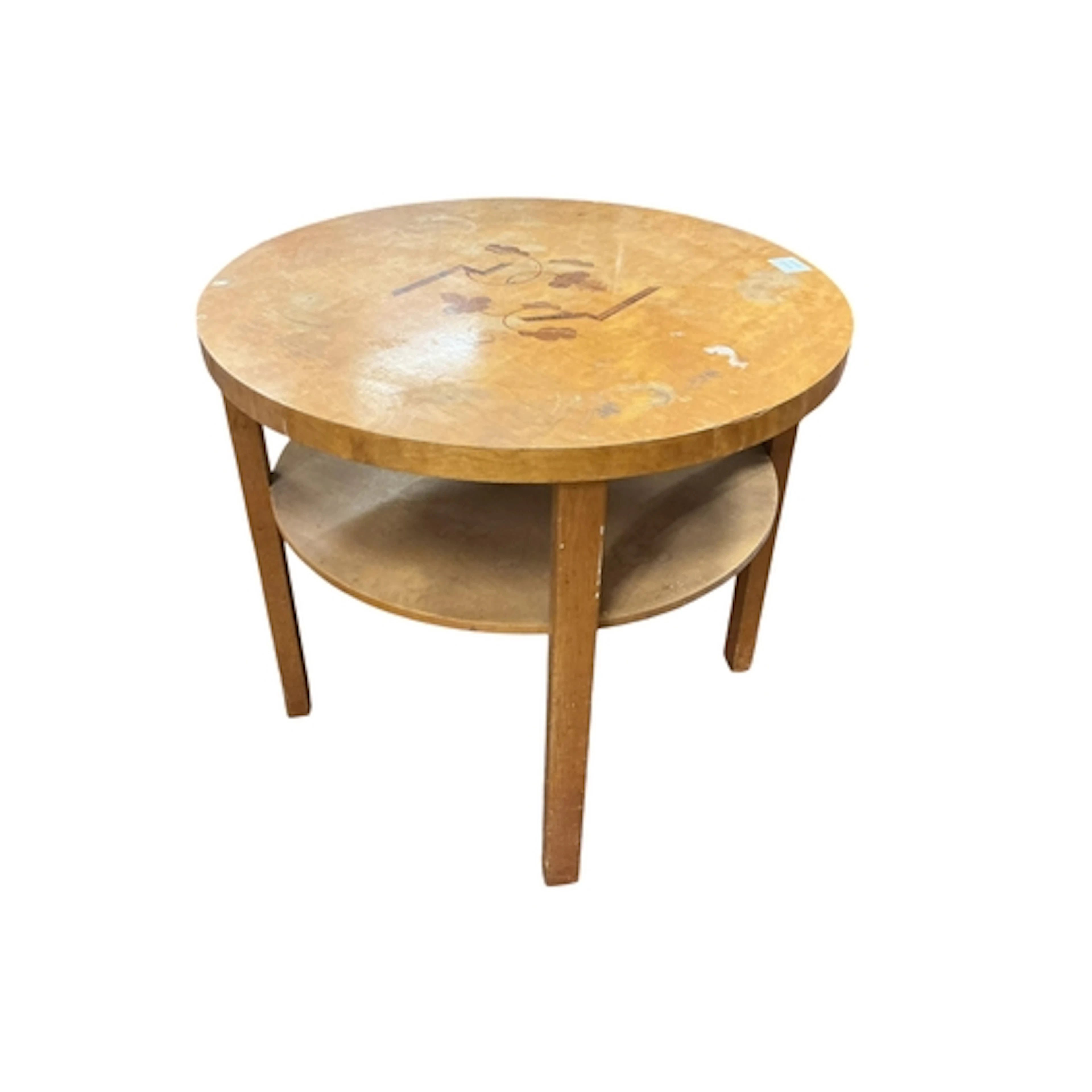 A Swedish Art Deco, possibly Mjolby, birch and marquetry cof...