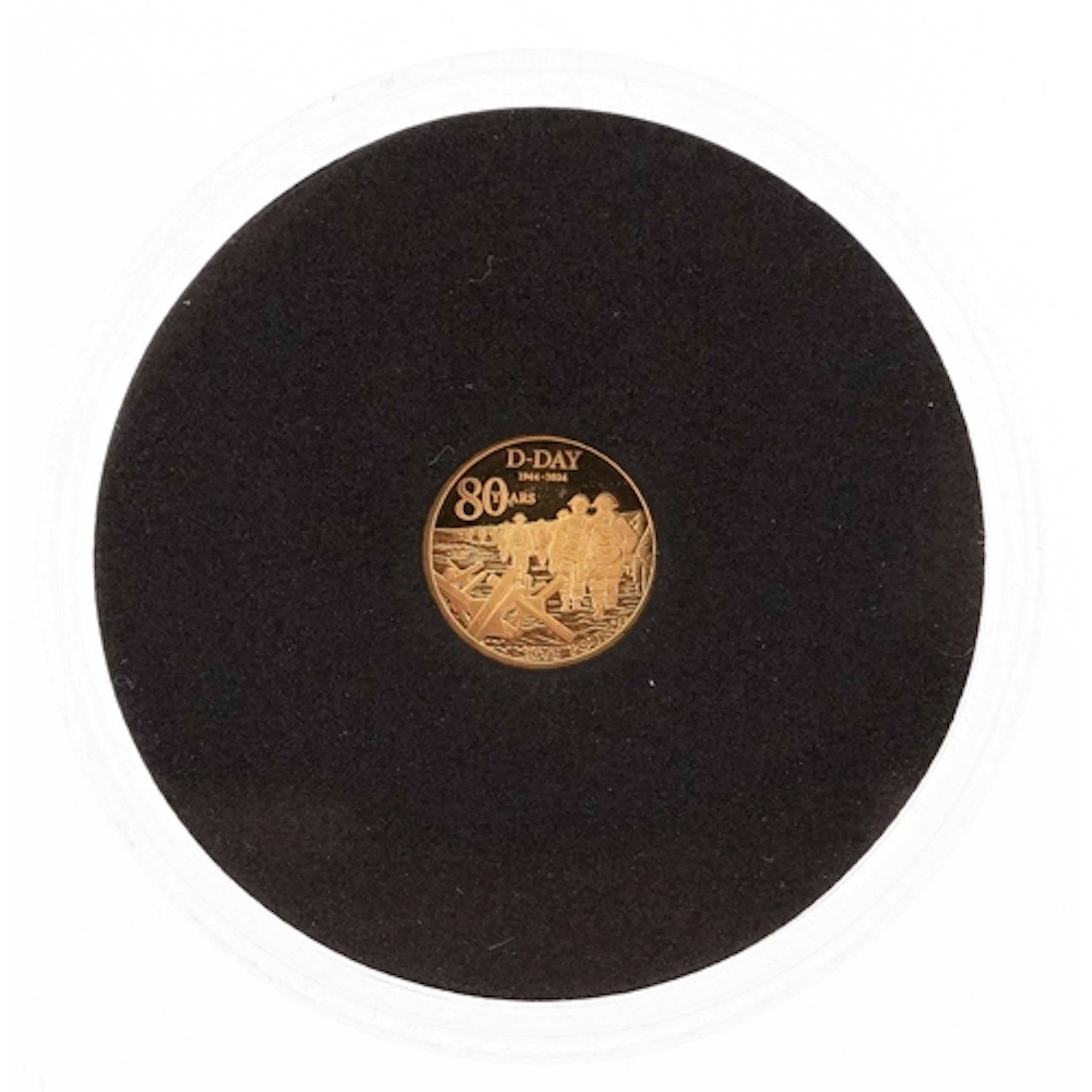 Charles III 2024 80th Anniversary of D-Day pure gold proof f...
