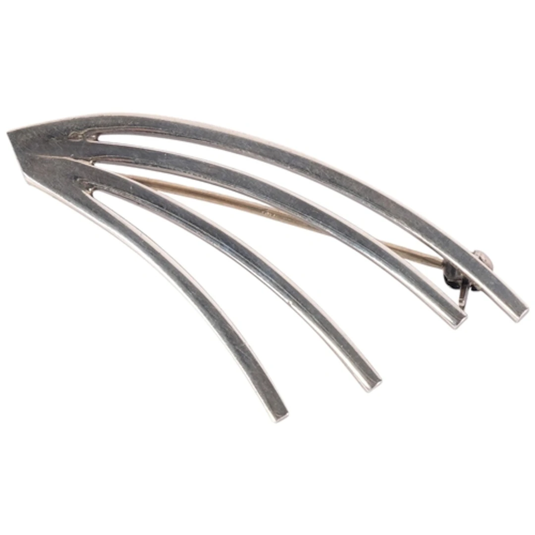 KNUD BOYE - a Danish sterling silver abstract brooch, approx...