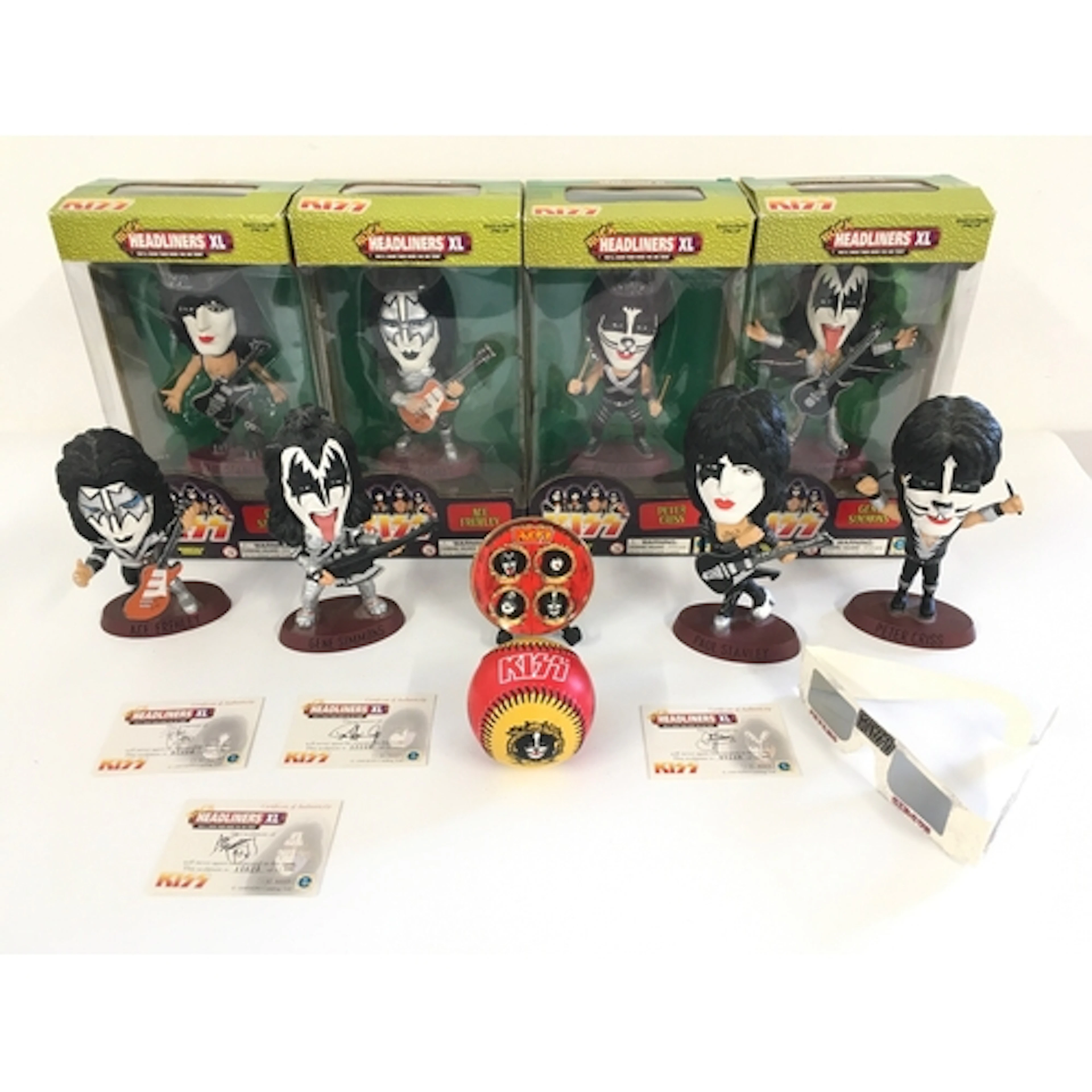 A collection of Kiss memorabilia comprising boxed and loose ...