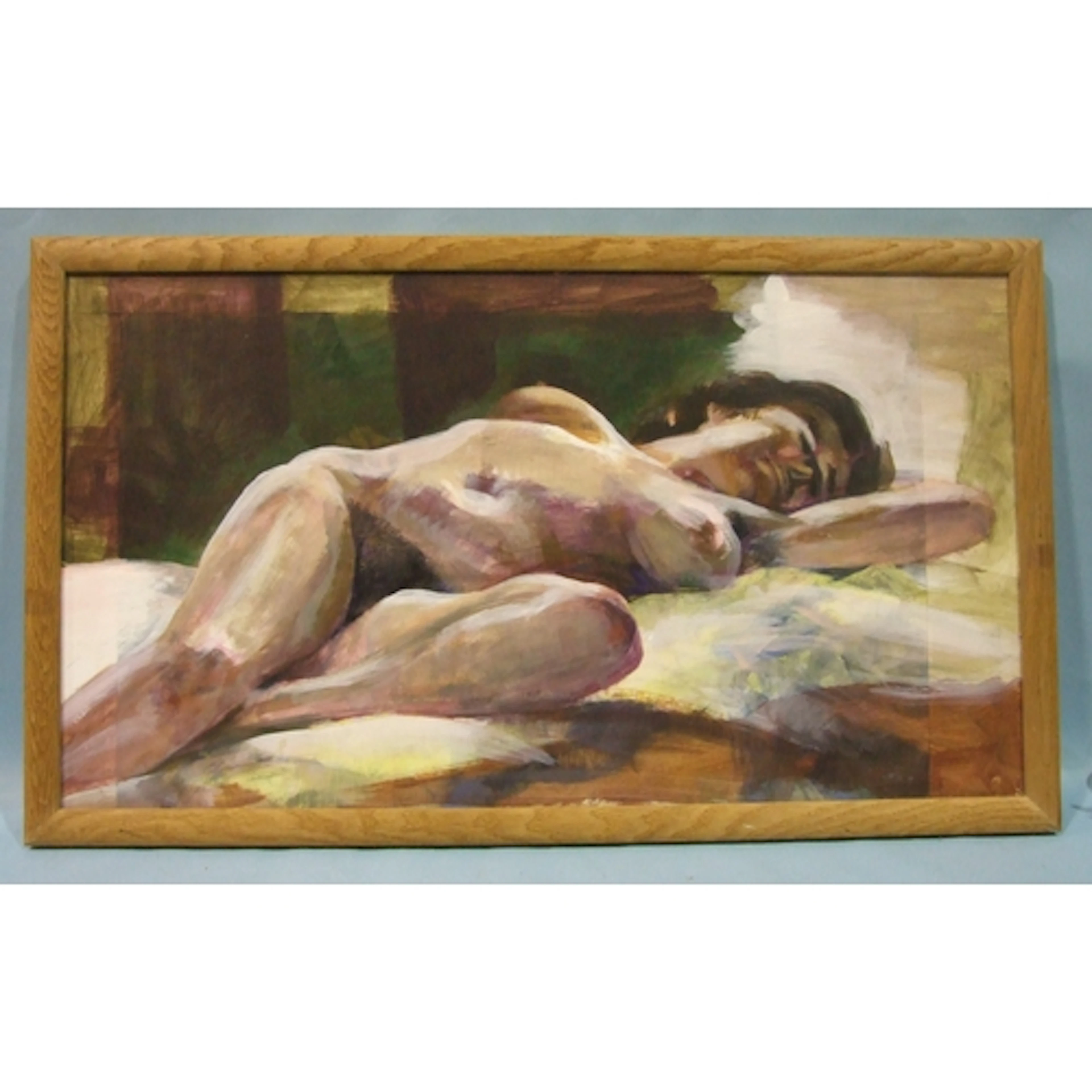 Noel George Ellis (1917-1998) RECLINING FEMALE NUDE Gouache ...