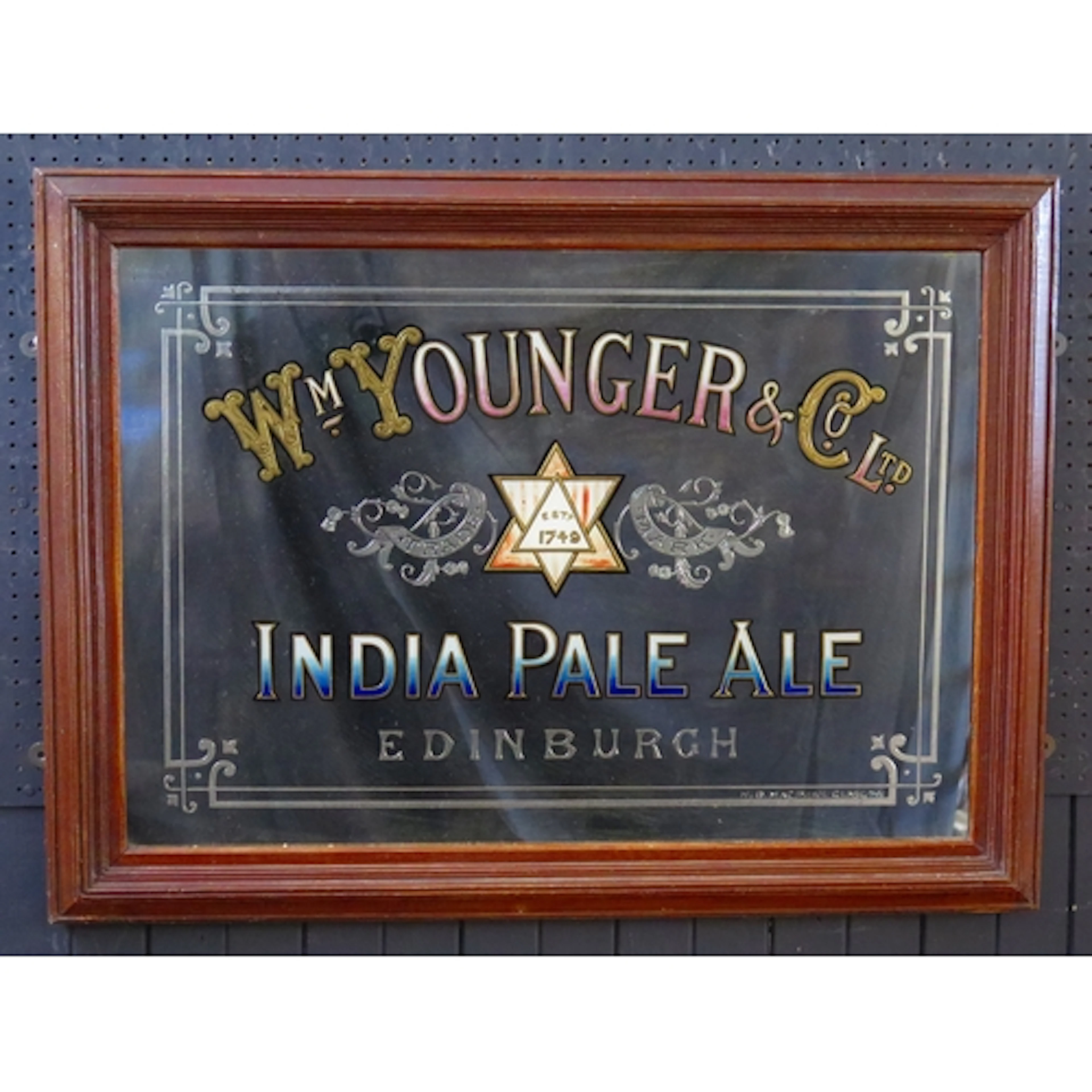 "WM Younger & Co Ltd Indian Pale Ale" - a public house adver...