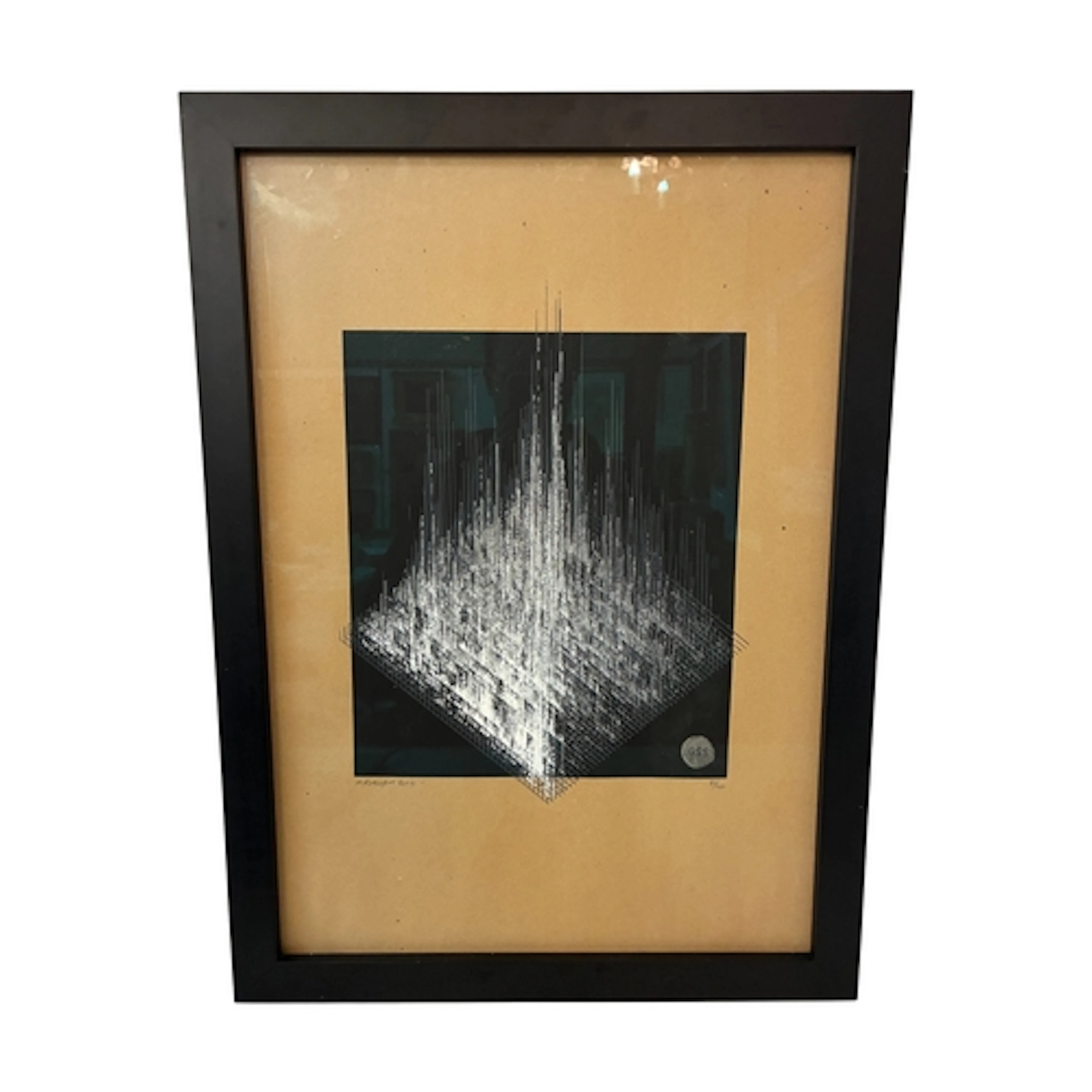 Damon Roberts (c.1974) - Monotone abstract (2014), limited e...
