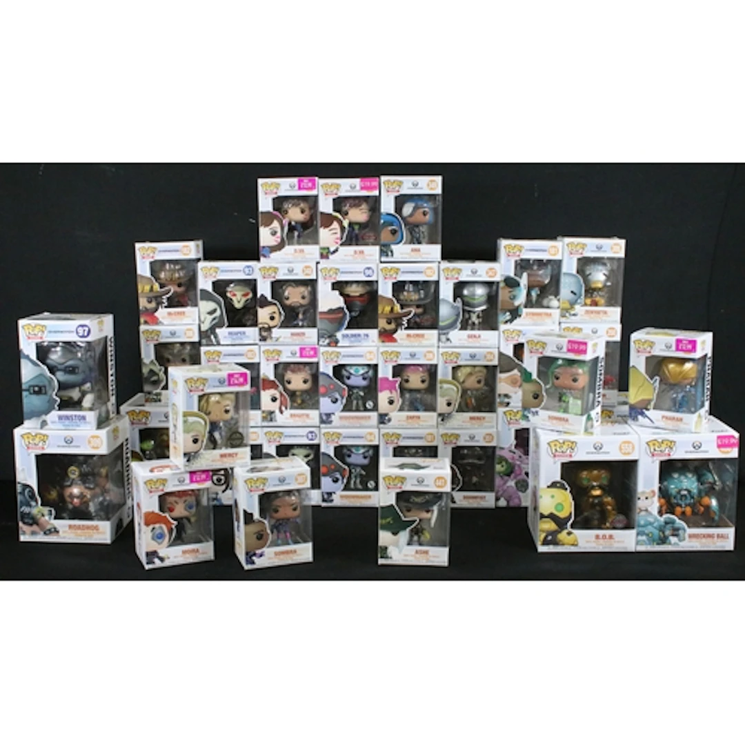 35 Boxed Funko Pop Games Overwatch figures to include 93 Exc...