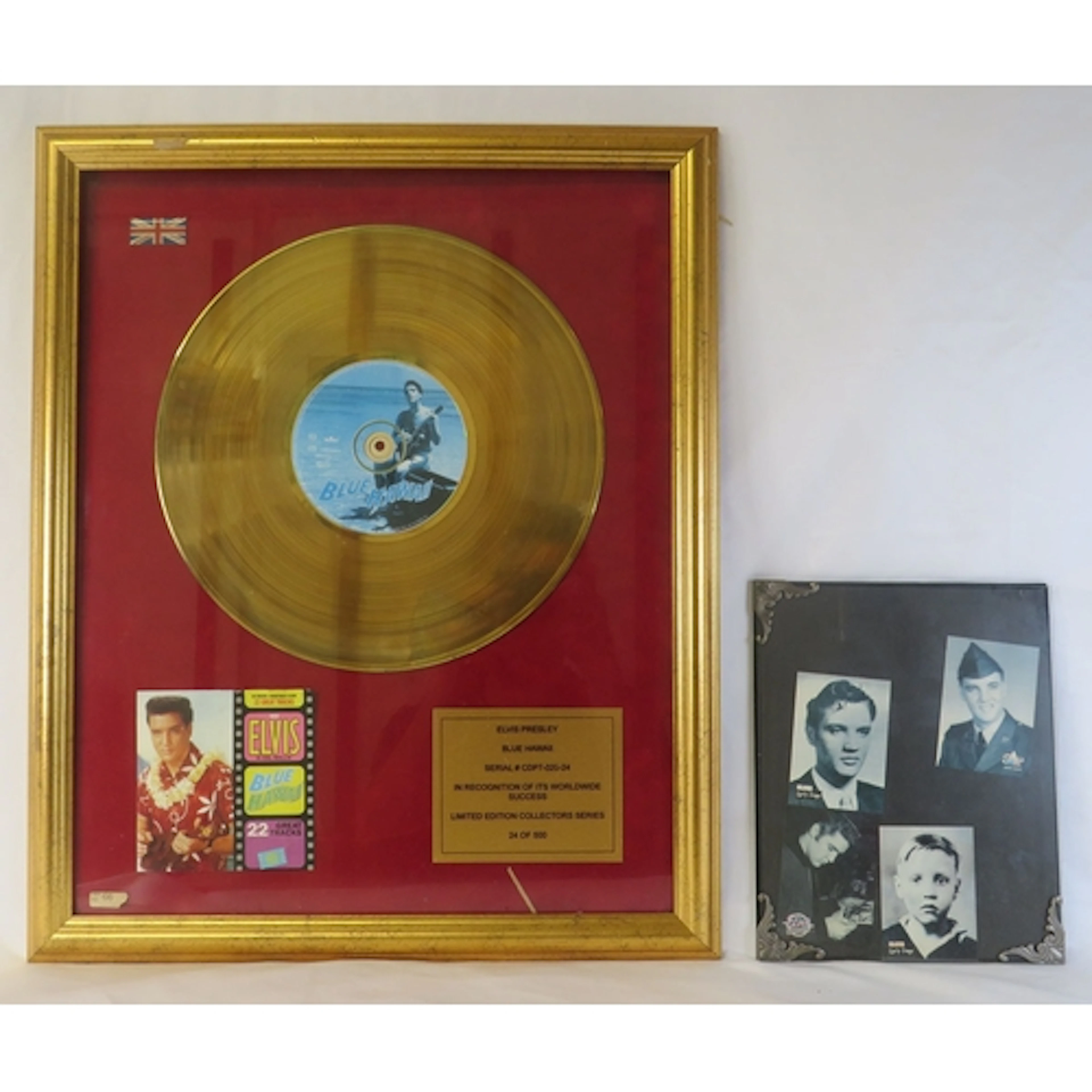 F/g Elvis Presley Blue Hawaii Record, limited edition No. 24...