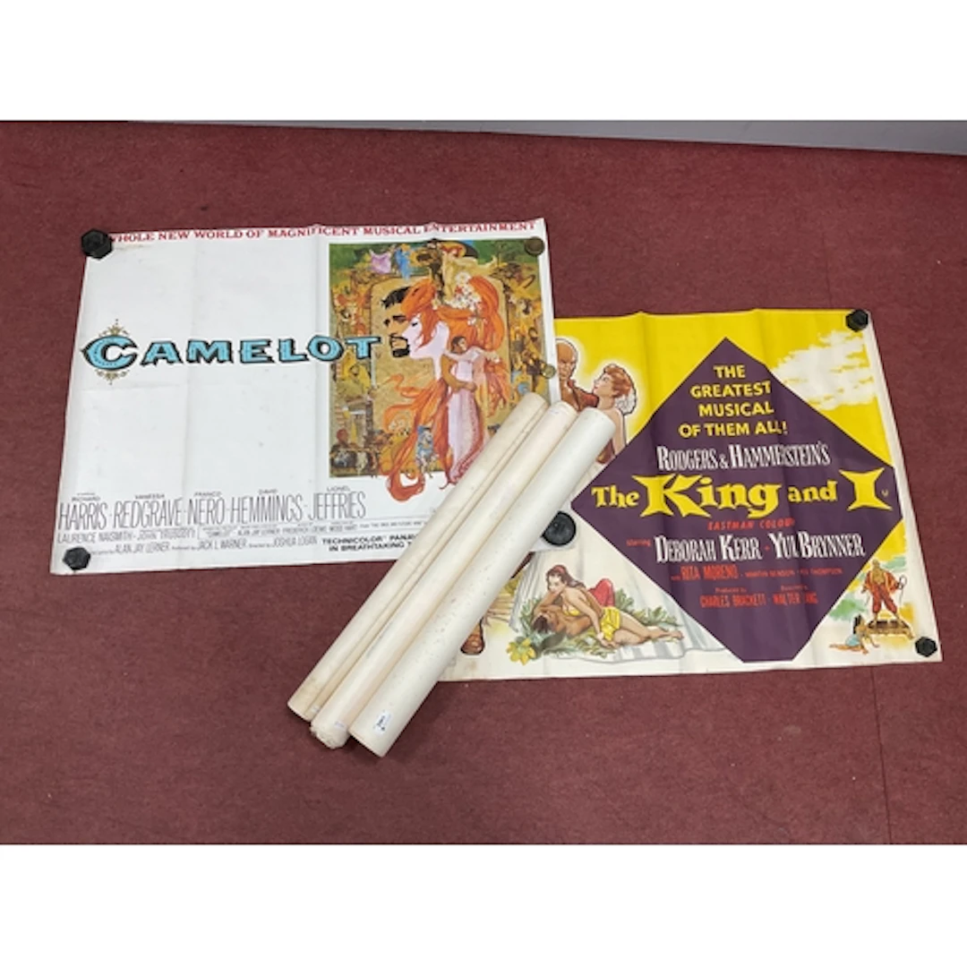 Five vintage British Quad film posters, comprising Hawaii (1...