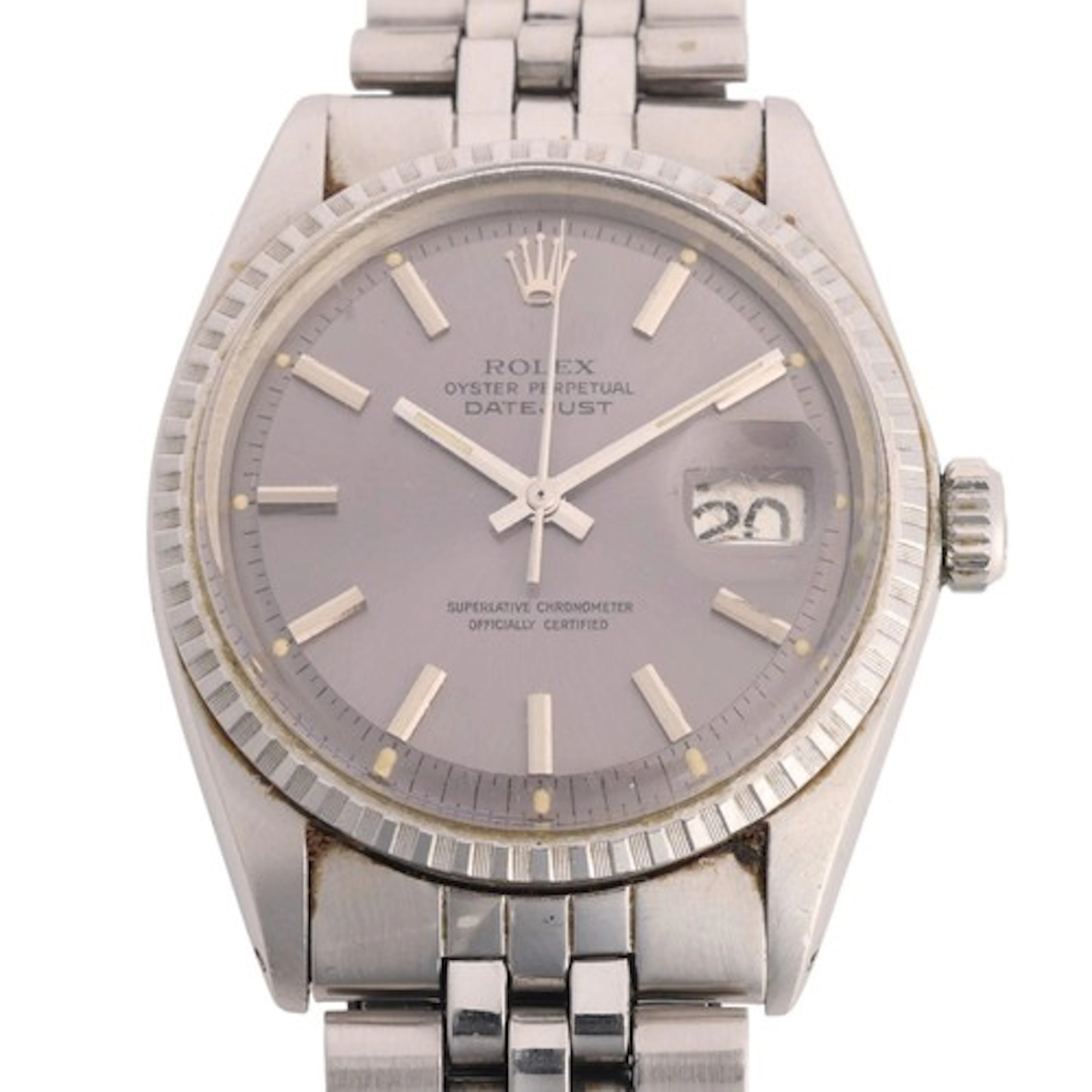 ROLEX - a Vintage stainless steel Oyster Perpetual Datejust ...